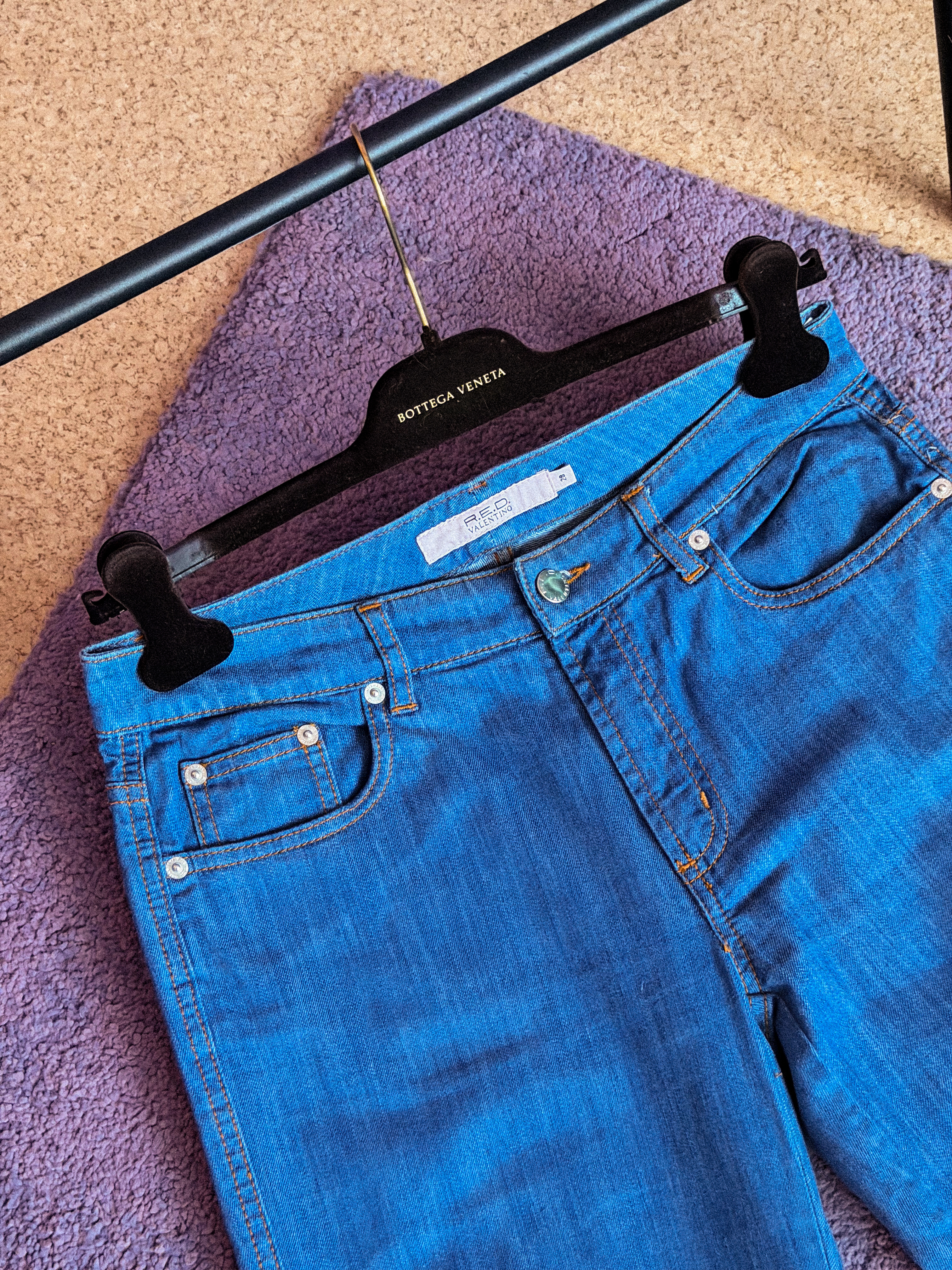 VALENTINO mėlyni džinsai