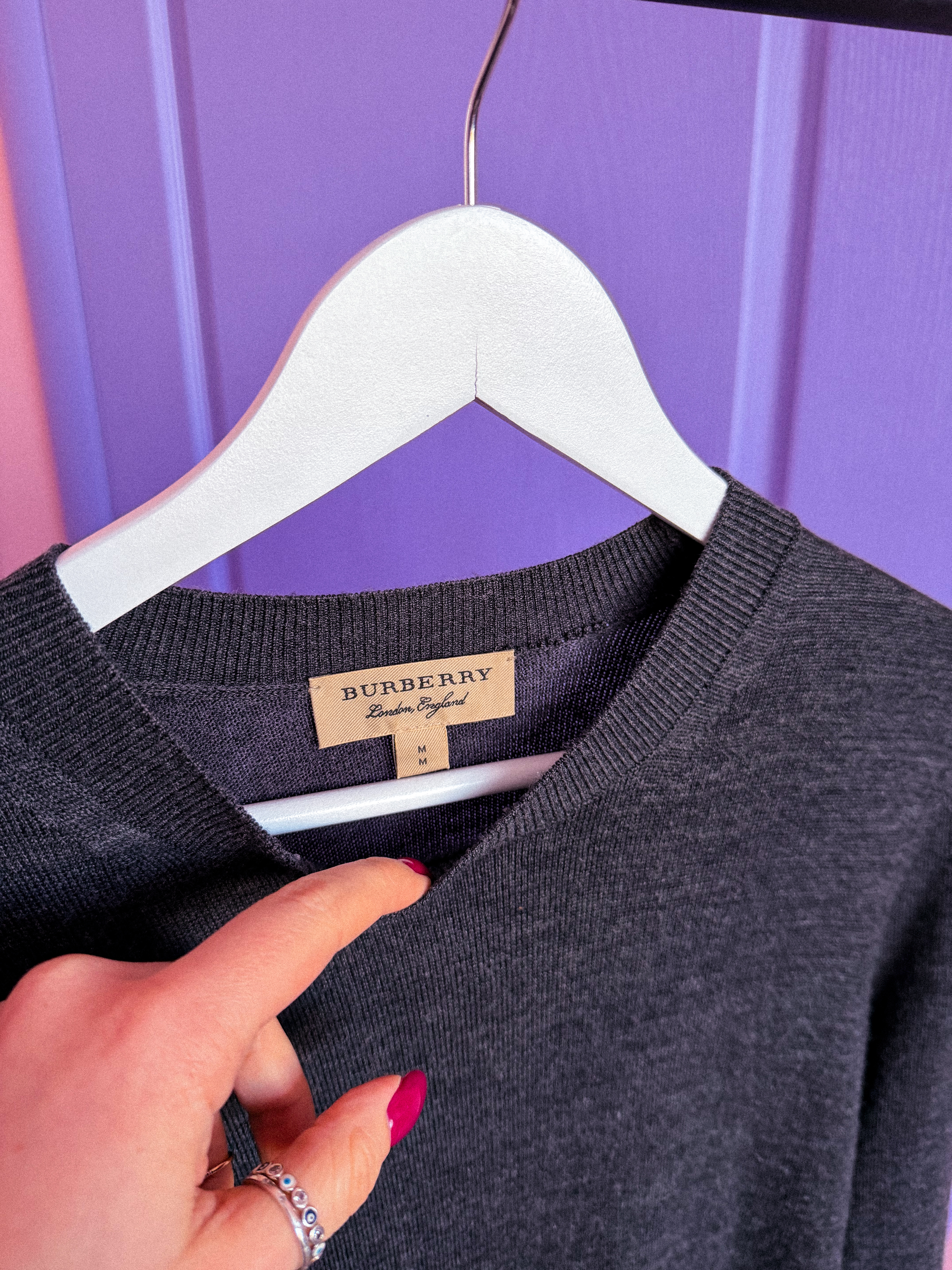 BURBERRY merino vilnos suknelė