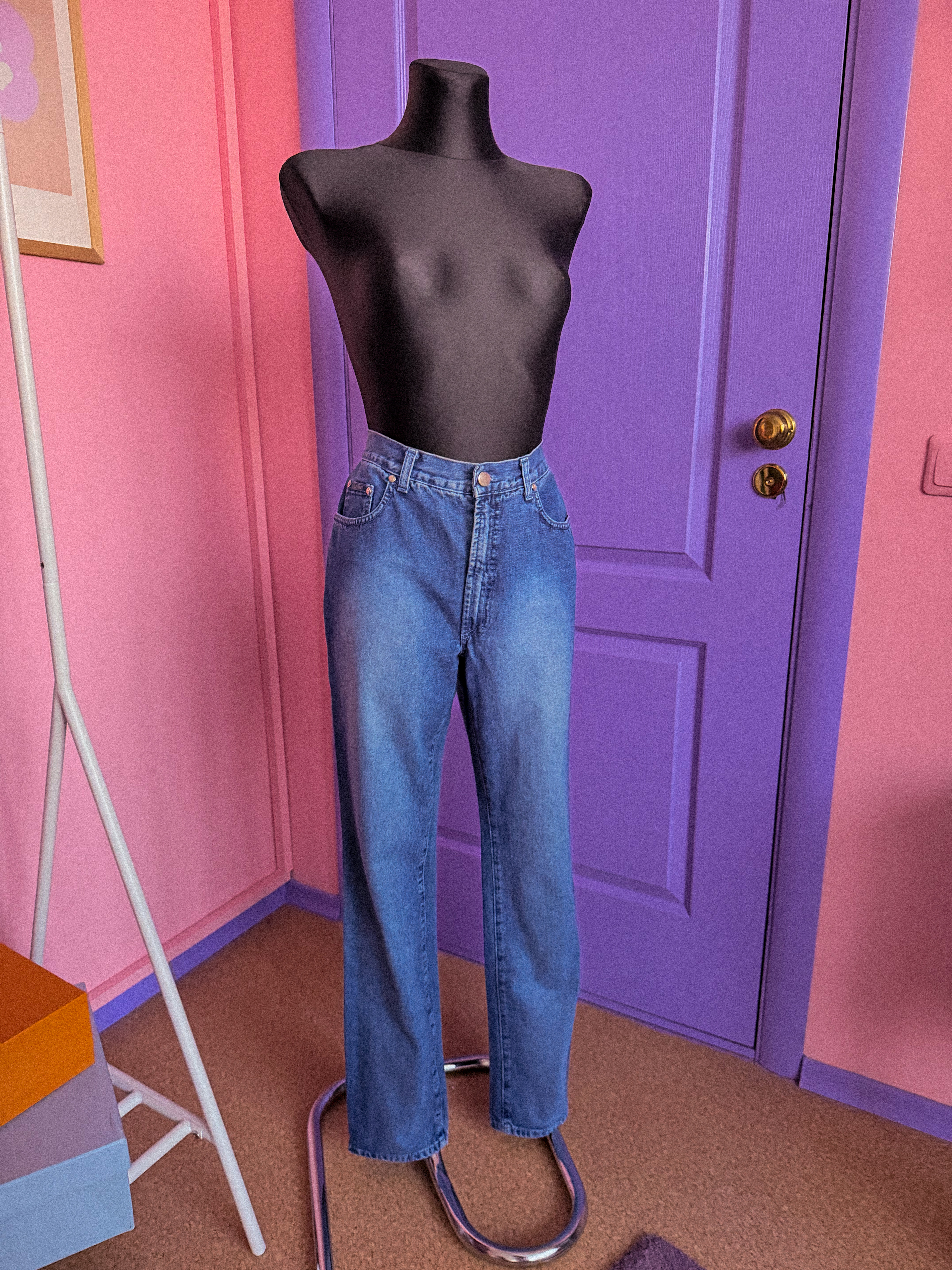 VALENTINO mėlyni džinsai