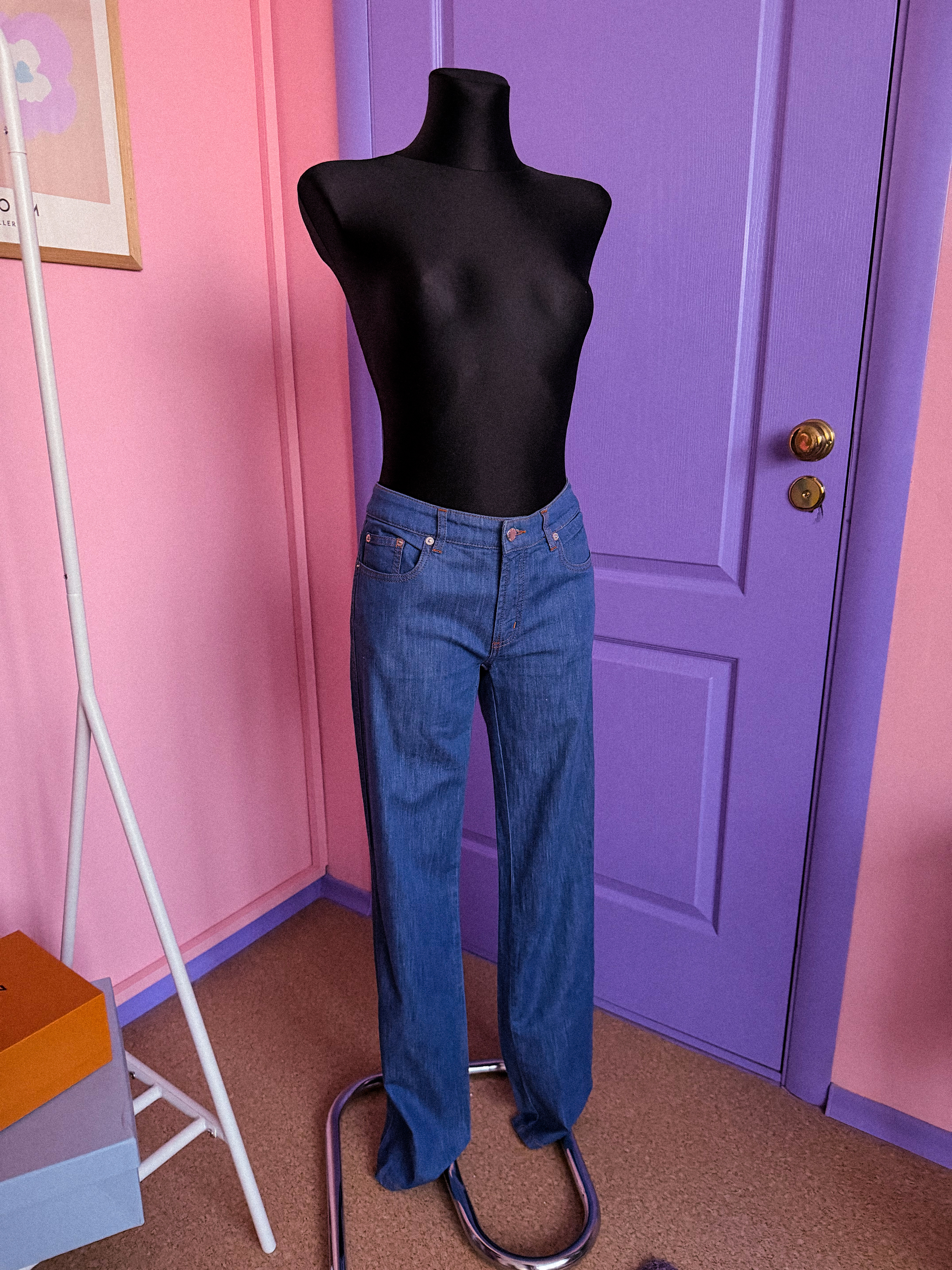 VALENTINO mėlyni džinsai