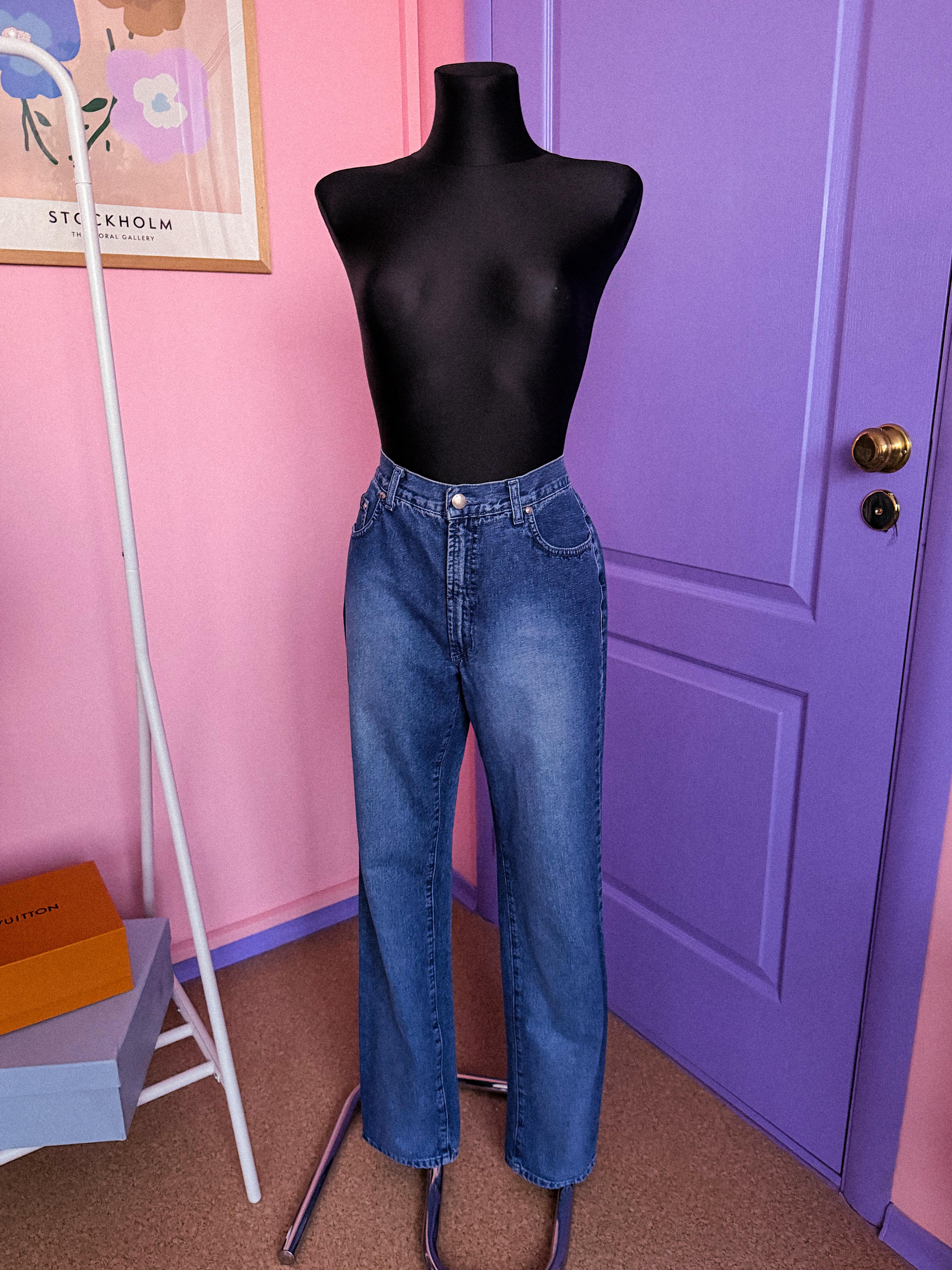 VALENTINO mėlyni džinsai