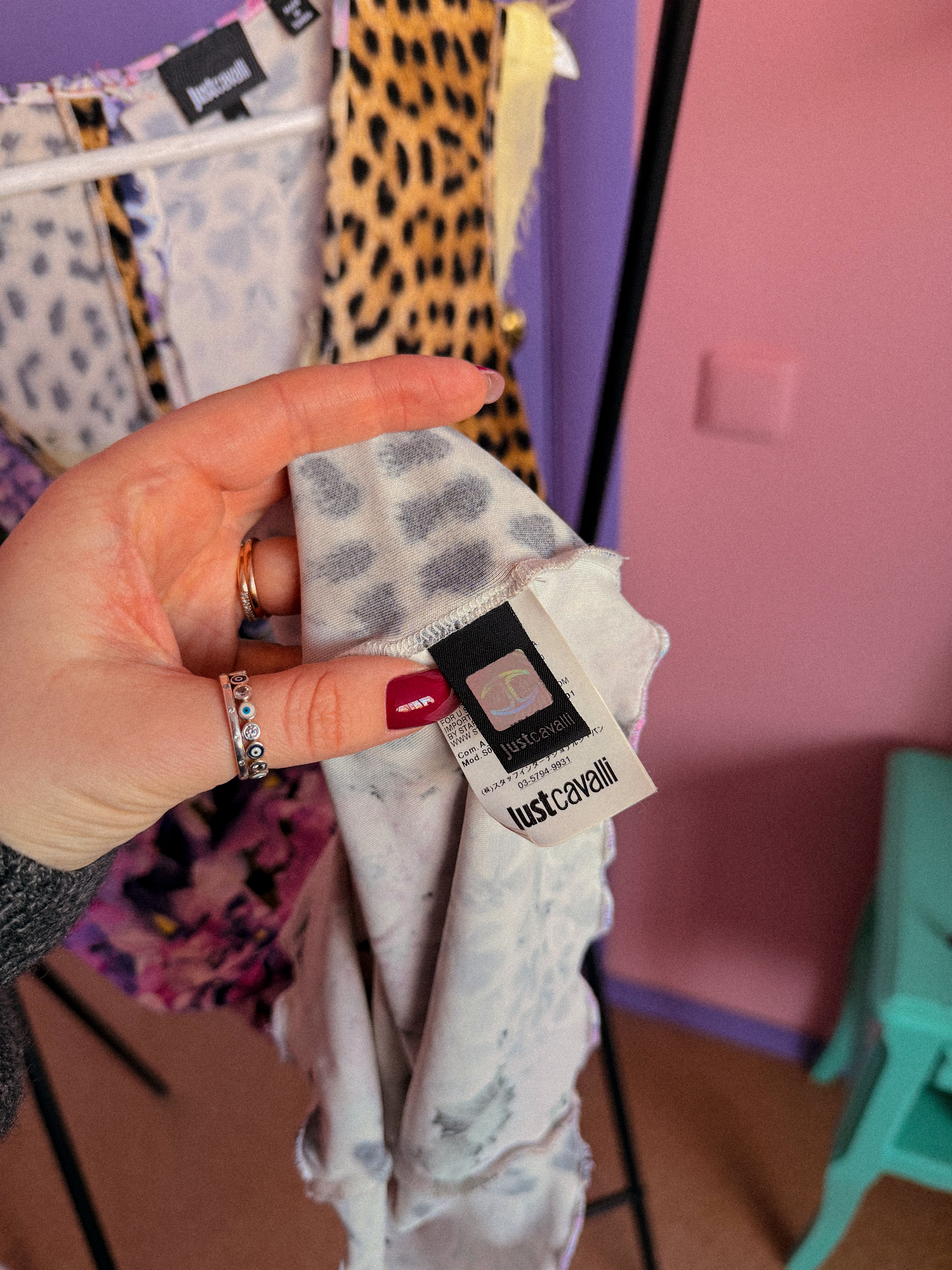 ROBERTO CAVALLI raštuota suknelė