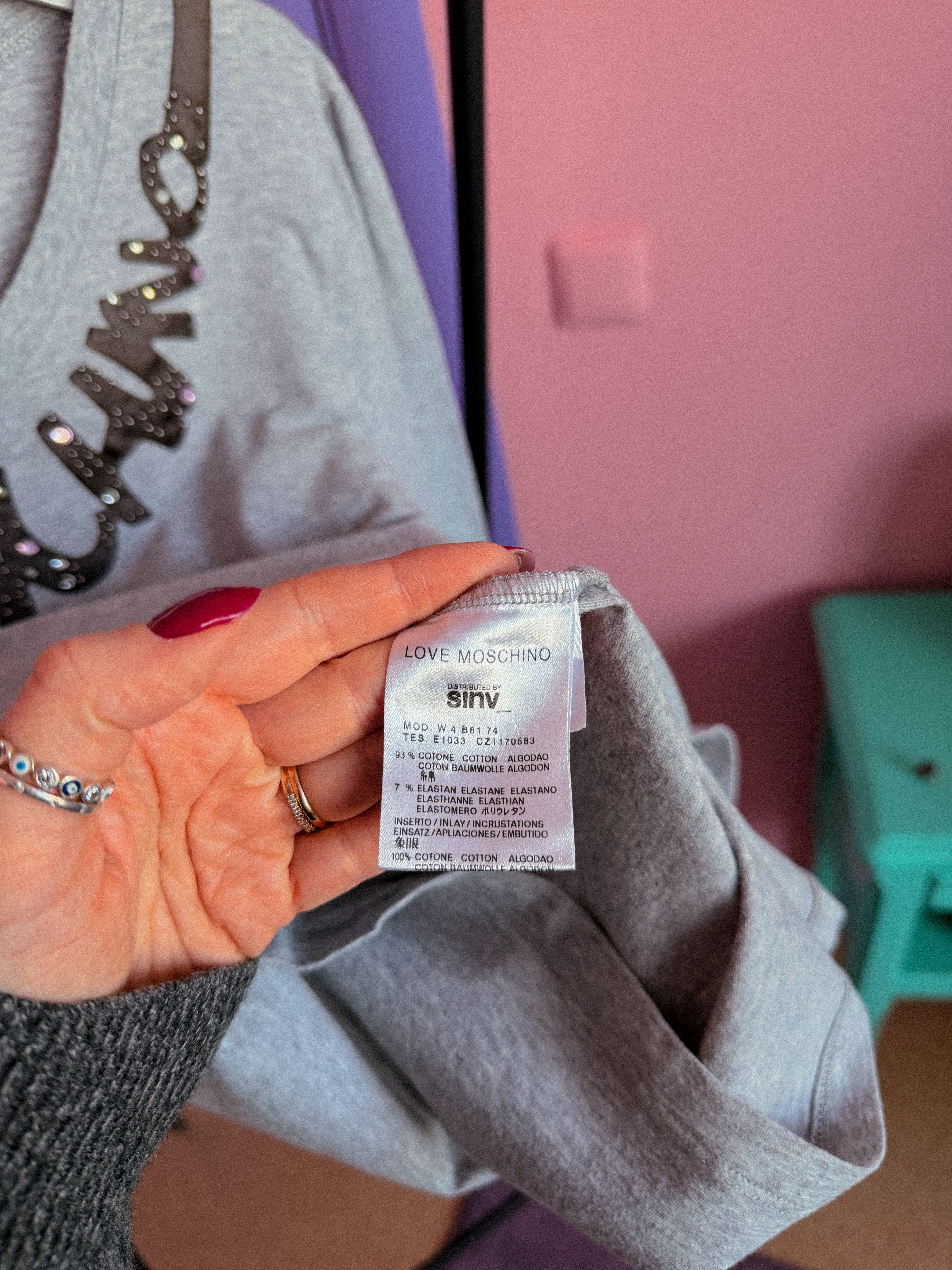 MOSCHINO pilka palaidinė