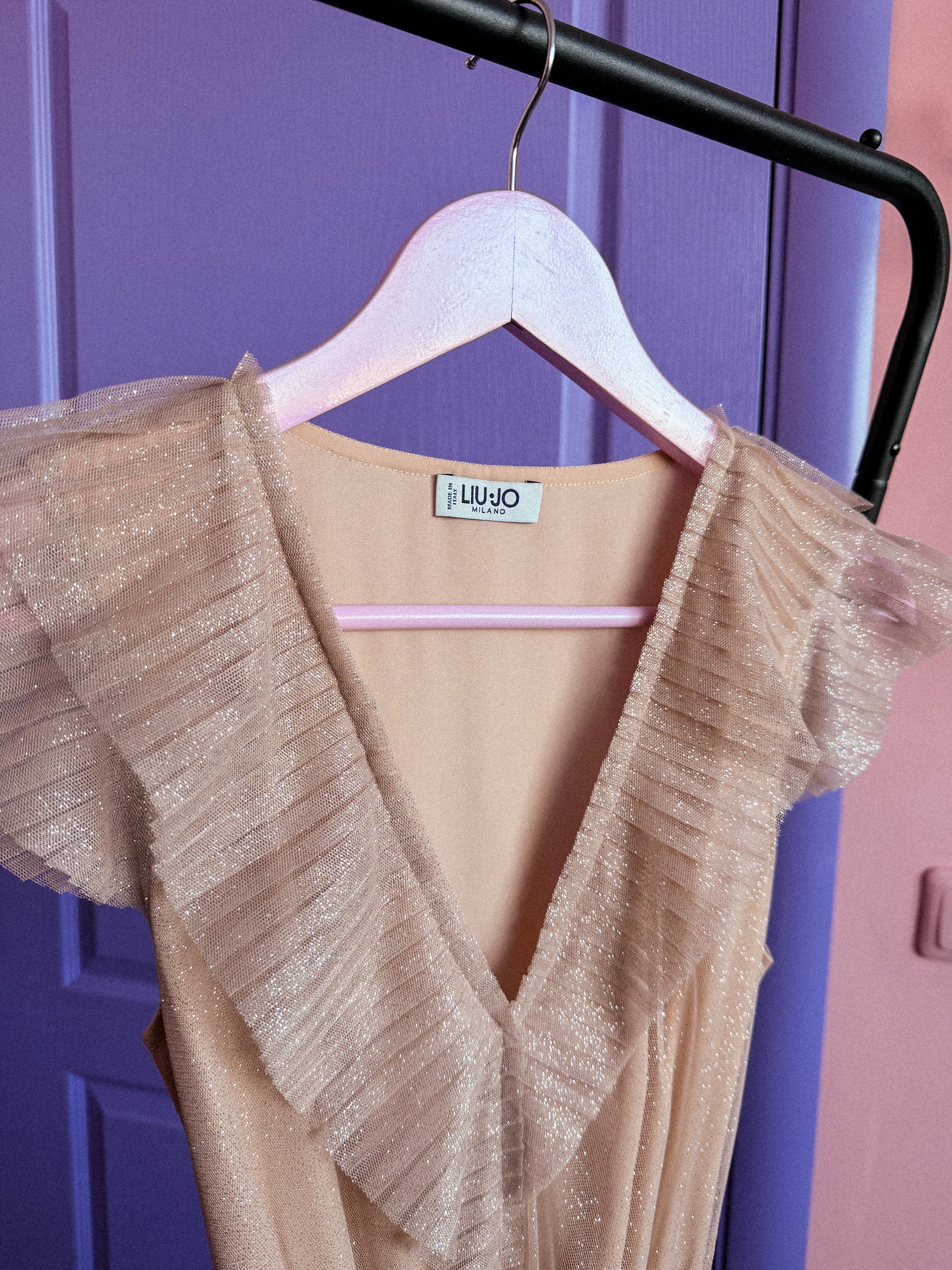 LIU.JO blizgi tiulio suknelė