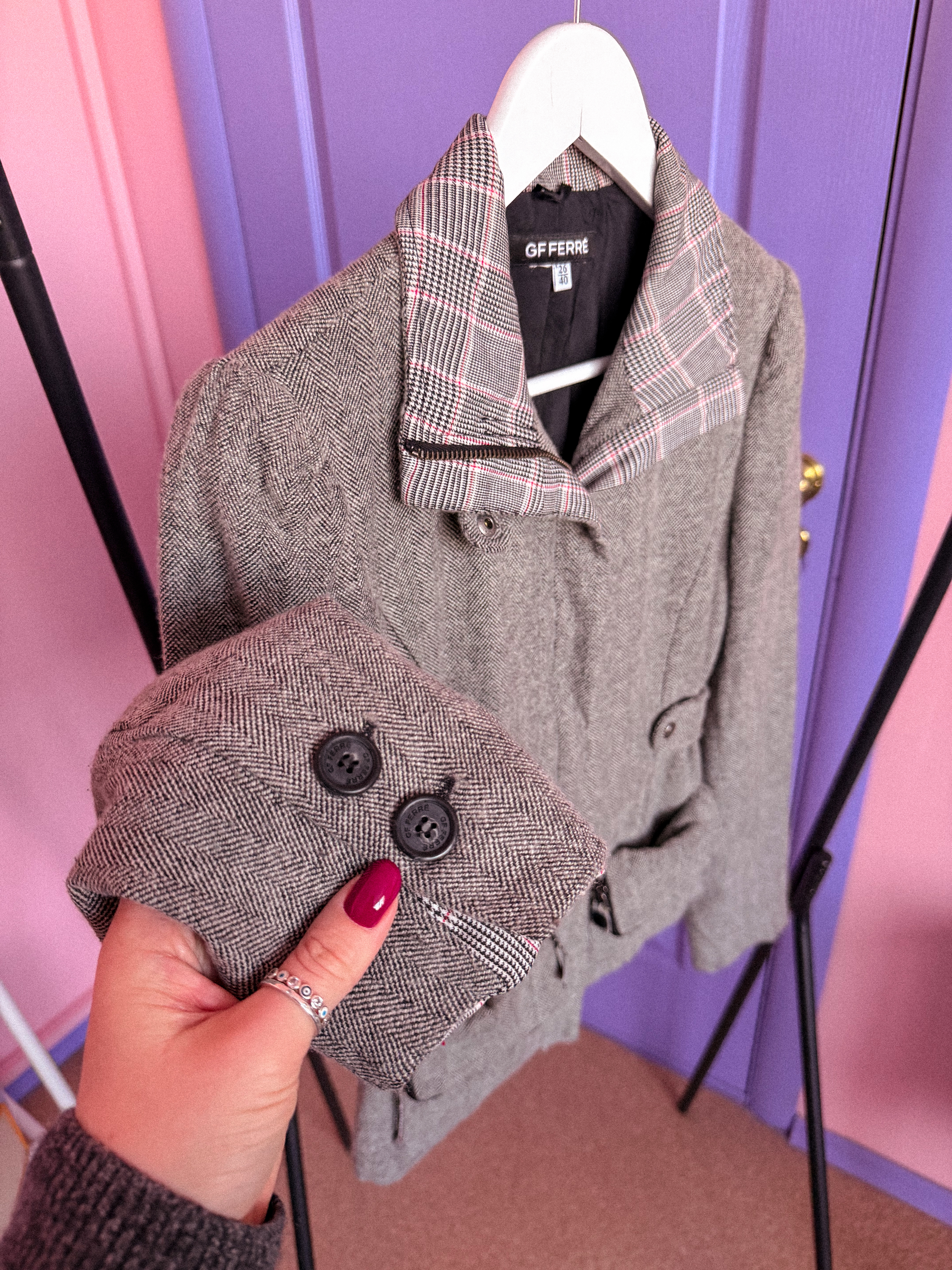 GIANFRANCO FERRE vilnos švarkelis