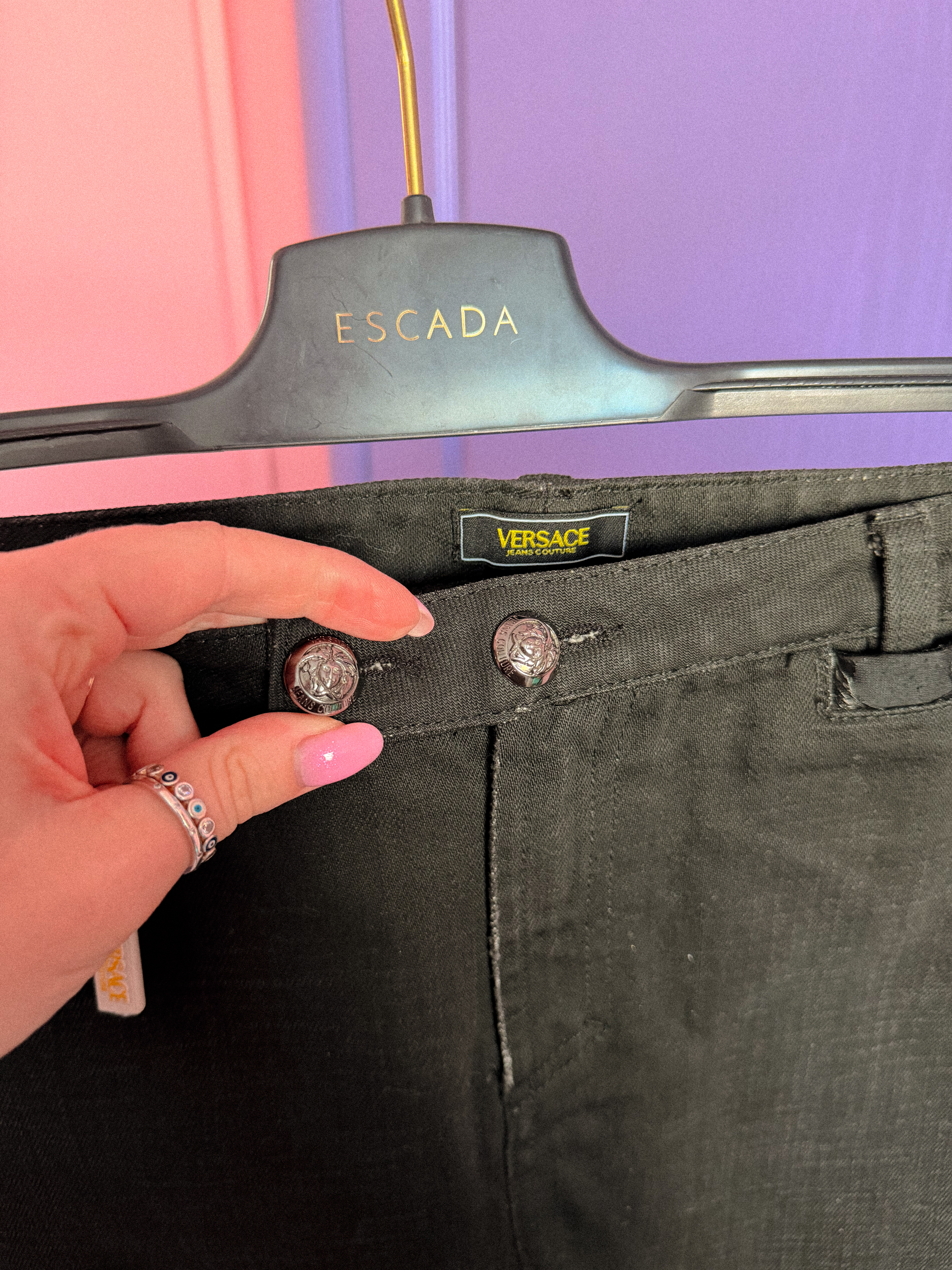 VERSACE džinsinis mini sijonas