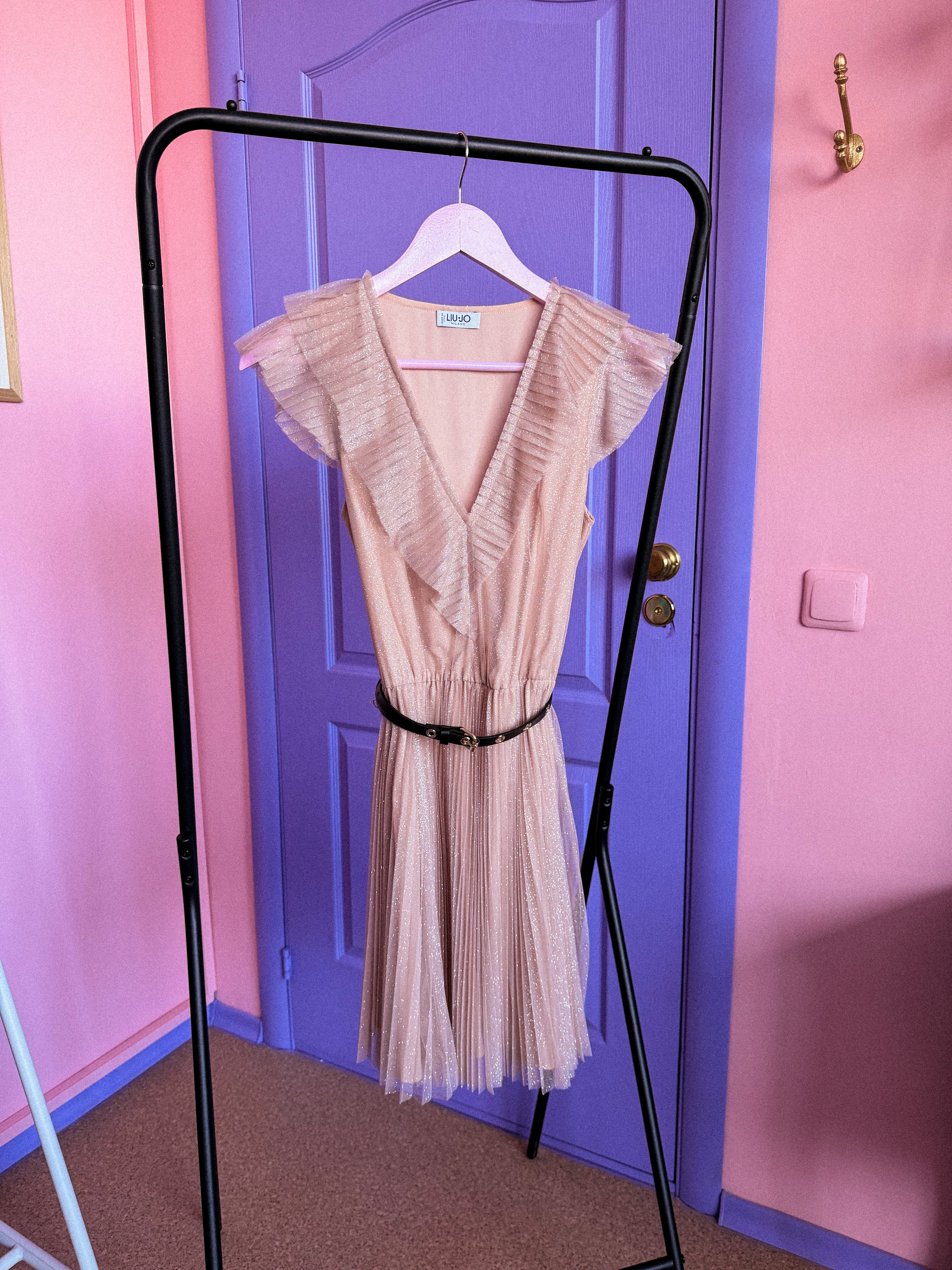 LIU.JO blizgi tiulio suknelė