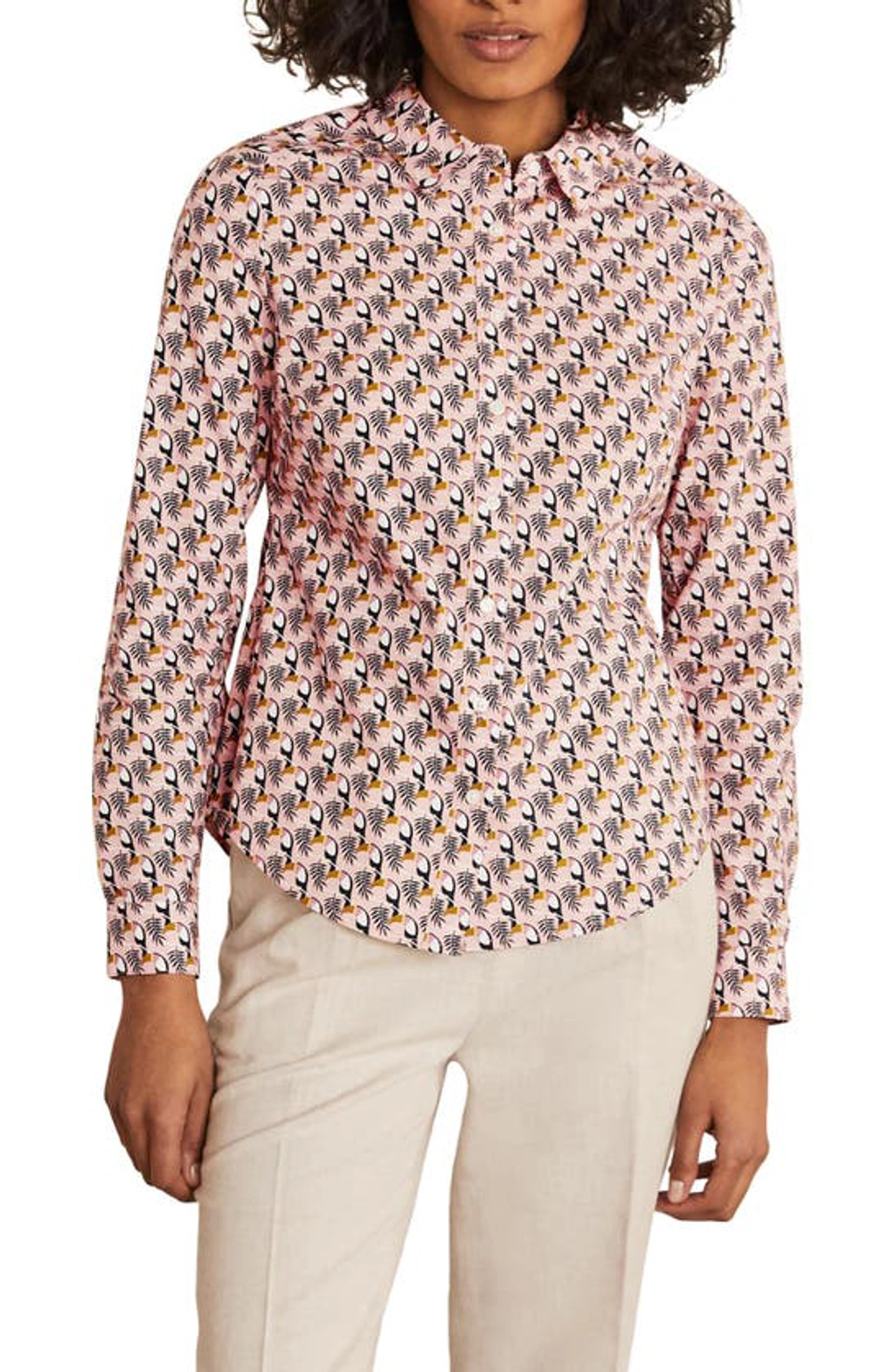 BODEN marškiniai su paukštukais