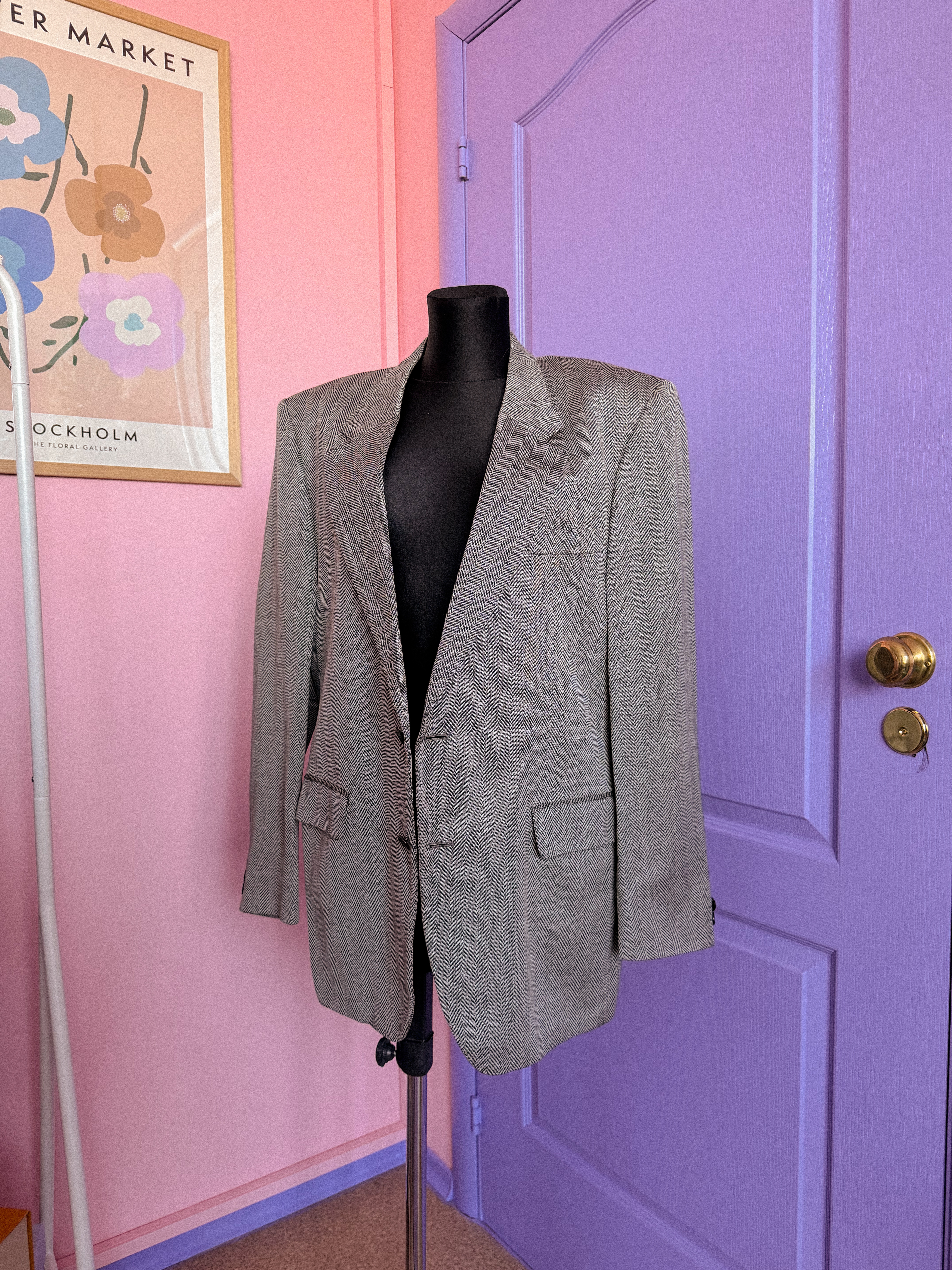 CHRISTIAN DIOR pilkas švarkas