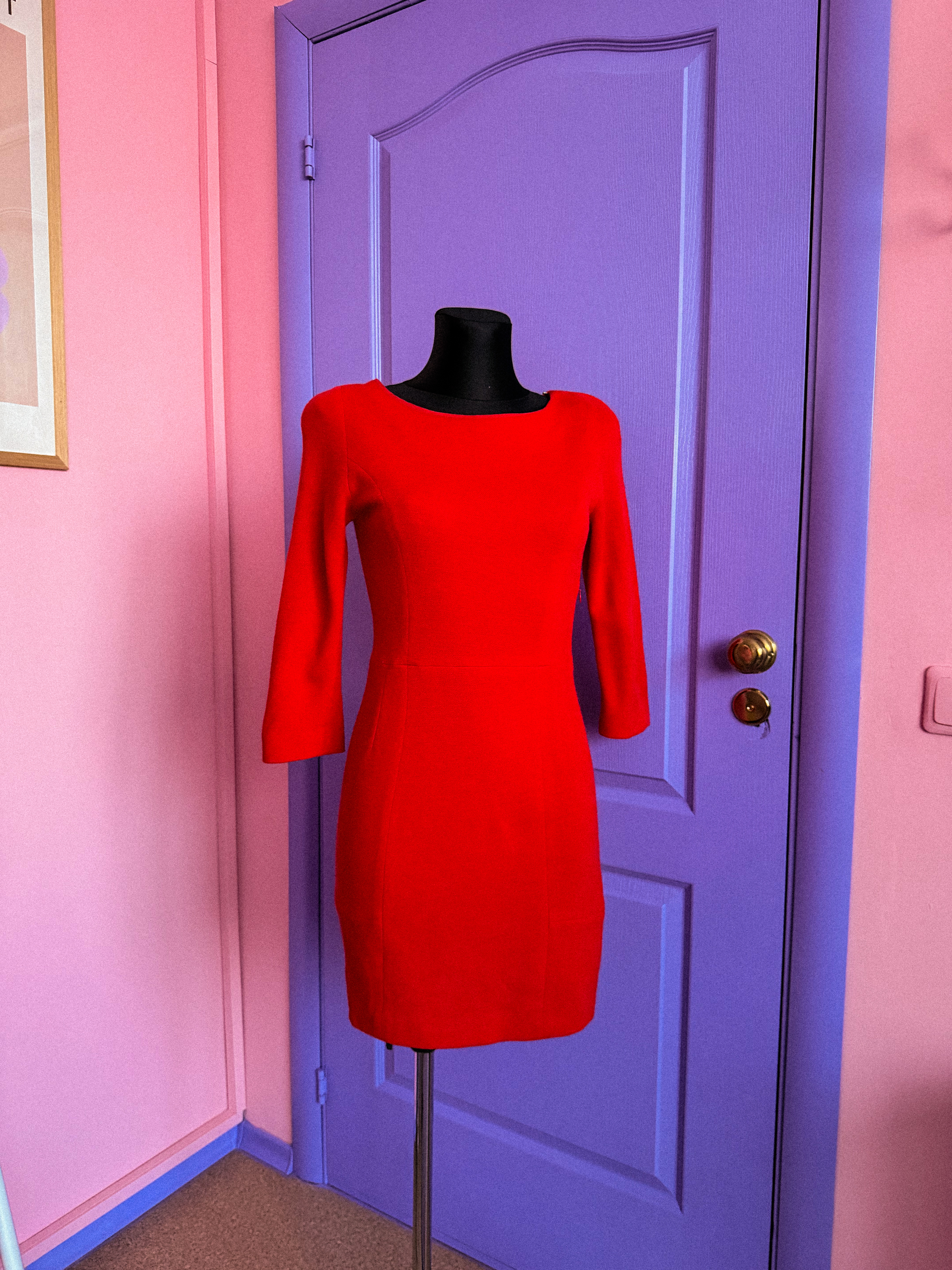 SANDRO raudona suknelė