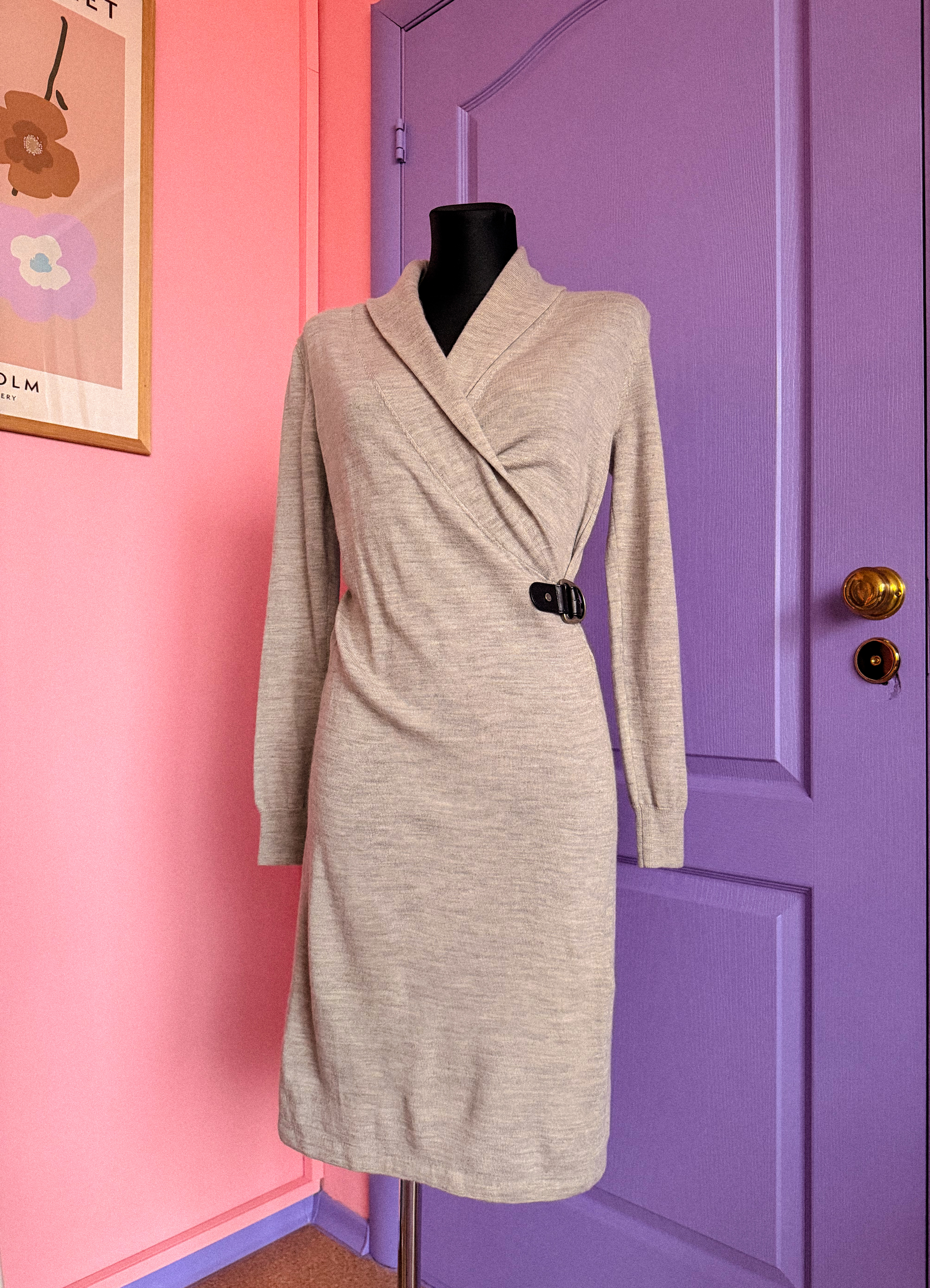 RALPH LAUREN merino vilnos suknelė