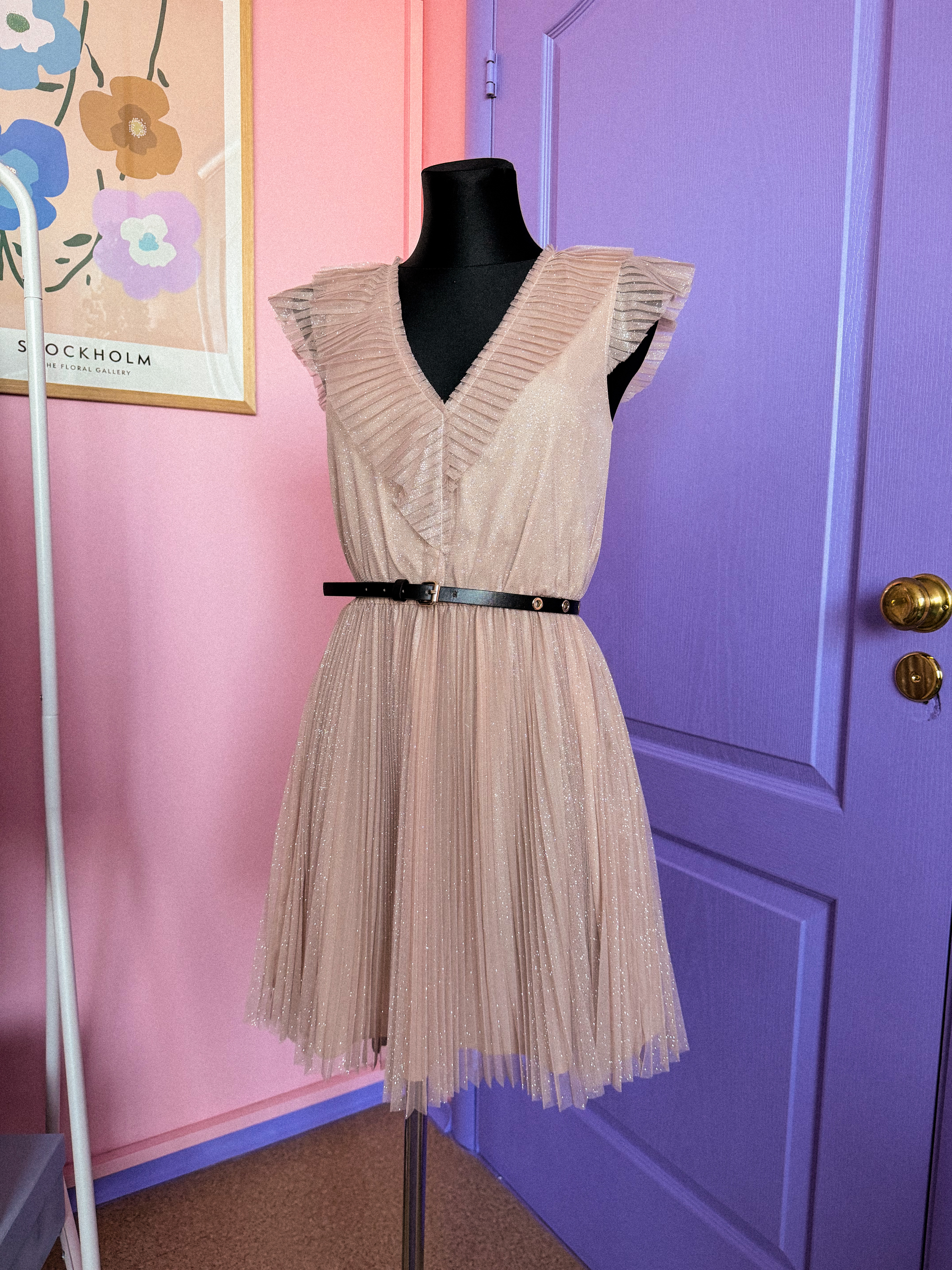 LIU.JO blizgi tiulio suknelė