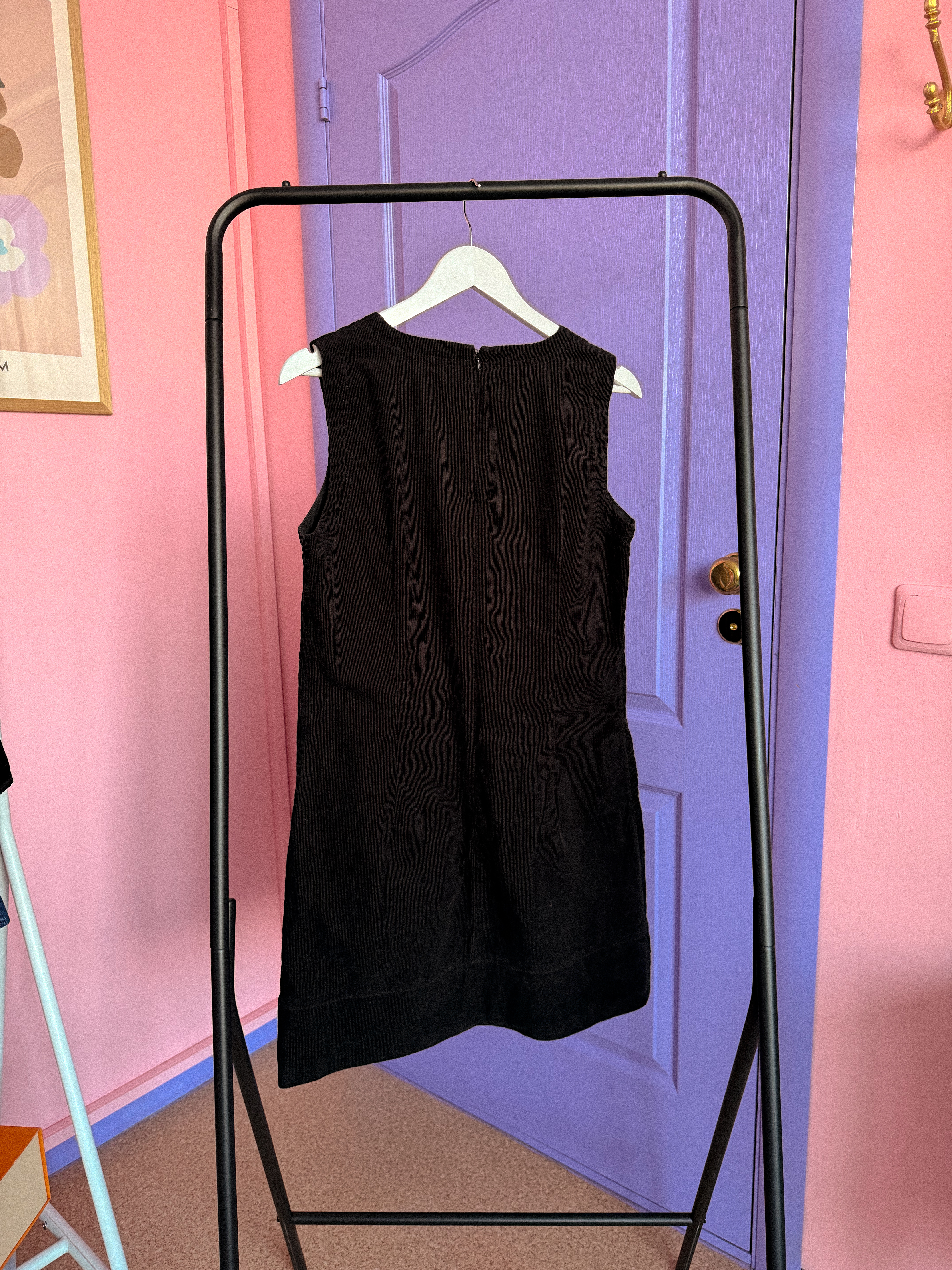 LAURA ASHLEY velvetinis sarafanas