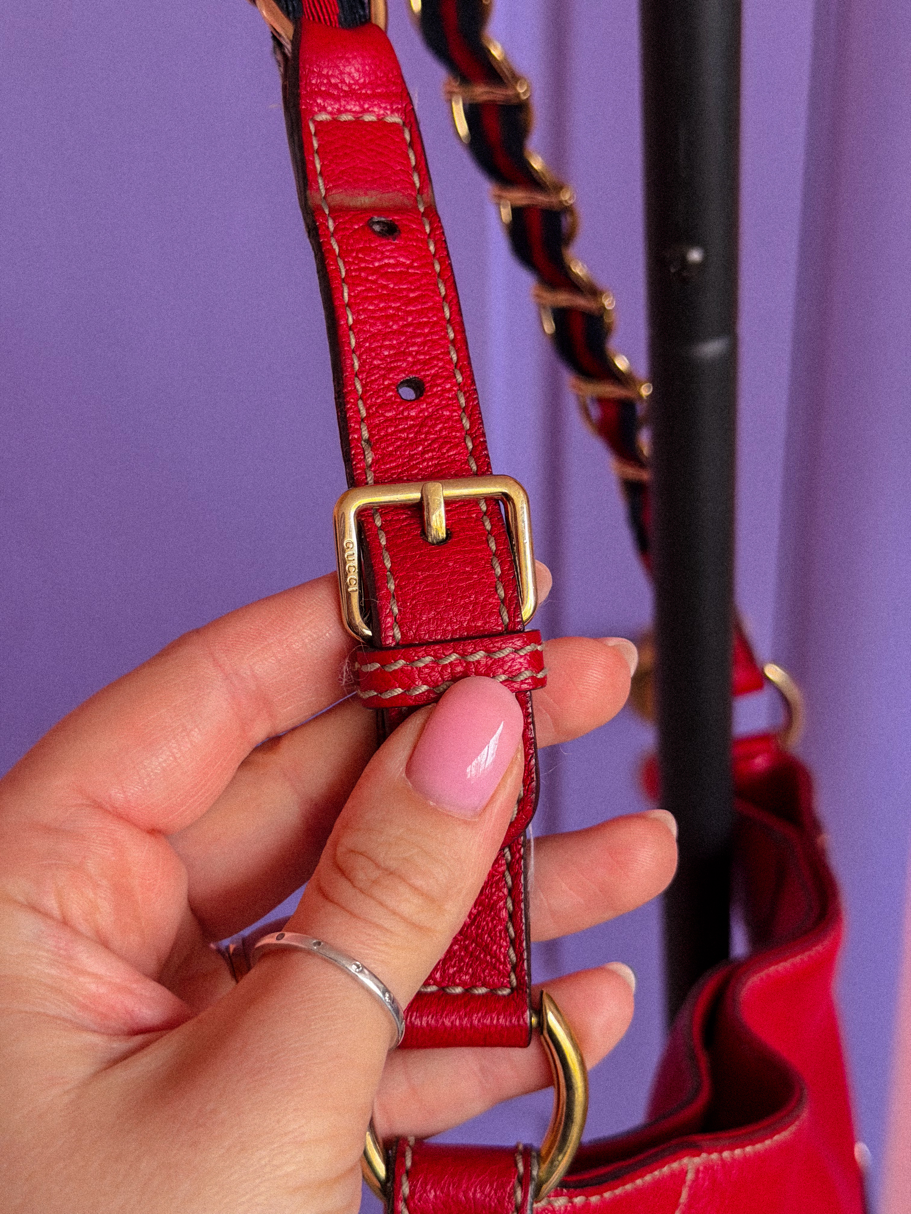 GUCCI raudona rankinė