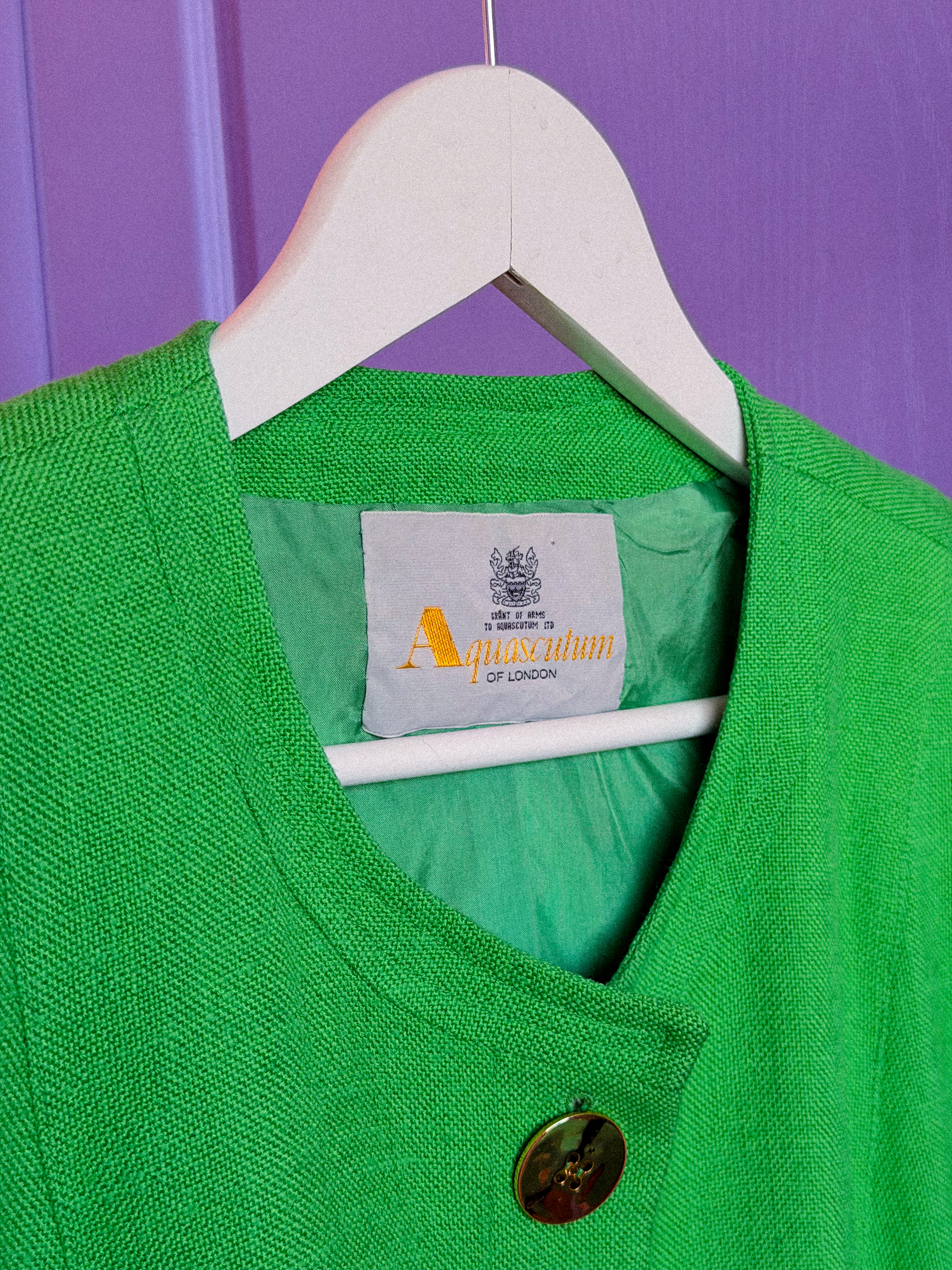 AQUASCUTUM žalias švarkas