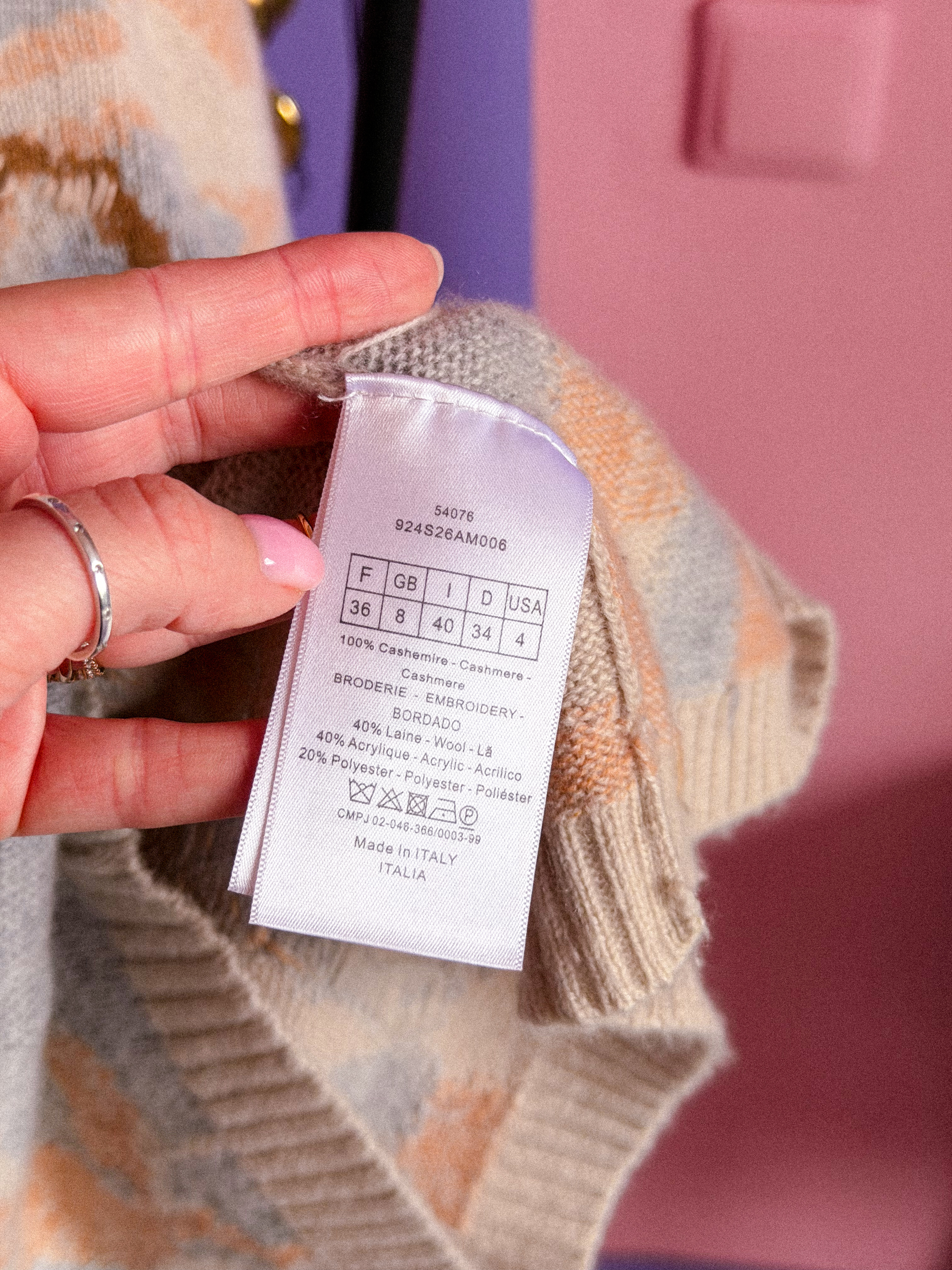 CHRISTIAN DIOR kašmyrinis megztinis