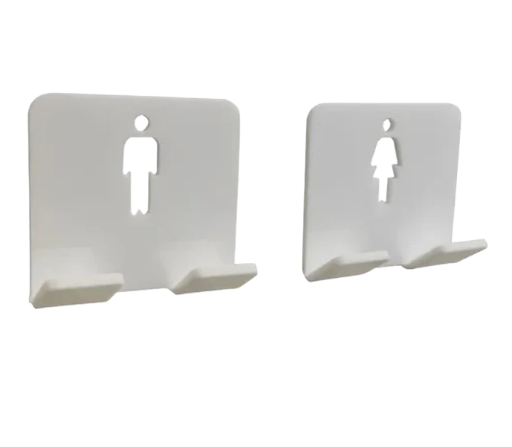 Kit 2 Suporte Porta Lâmina Barbear Gilette Adesivo Acrílico maculino e feminino