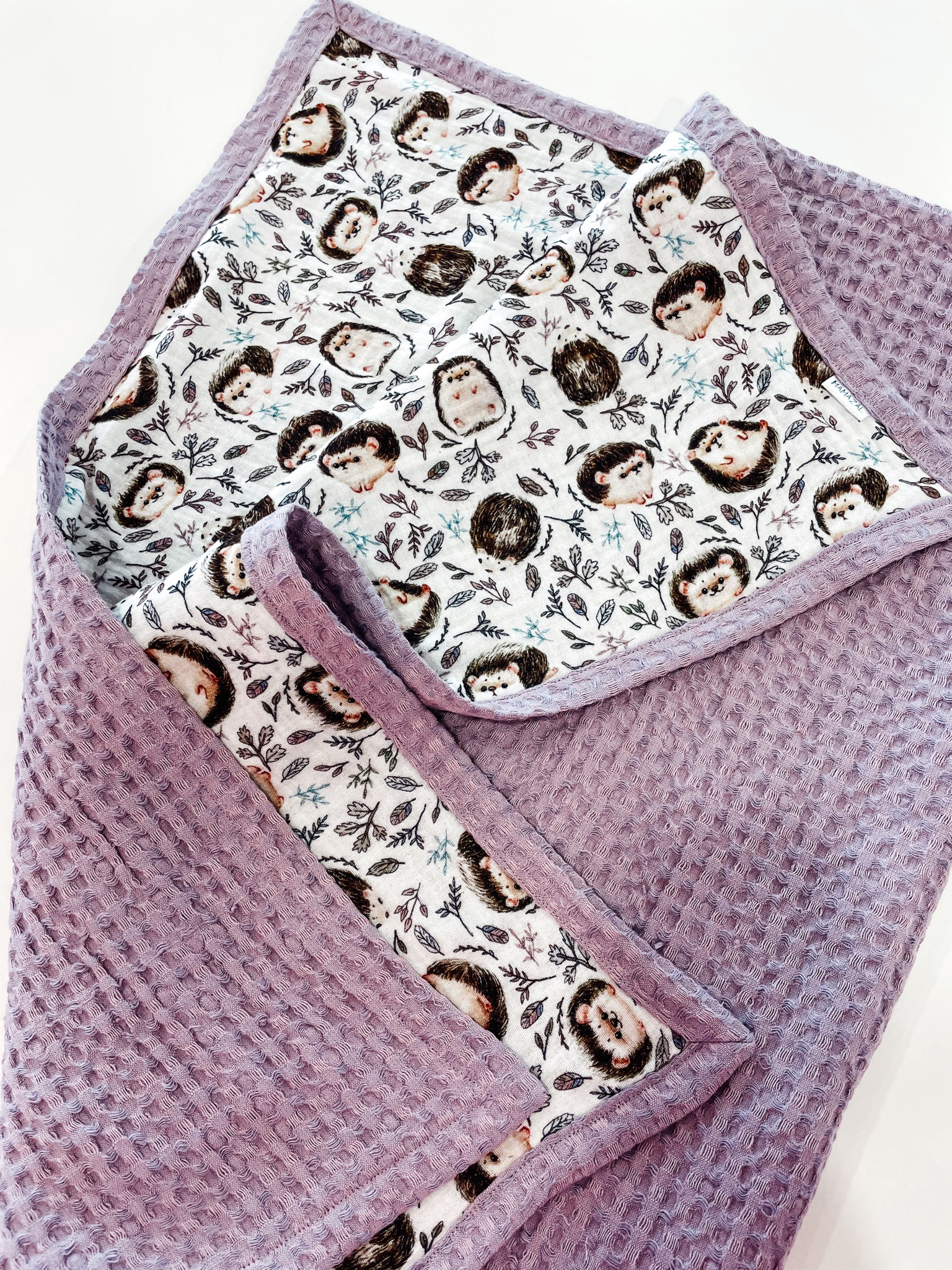 Dvipusis pledukas "Lavander hedgehog”