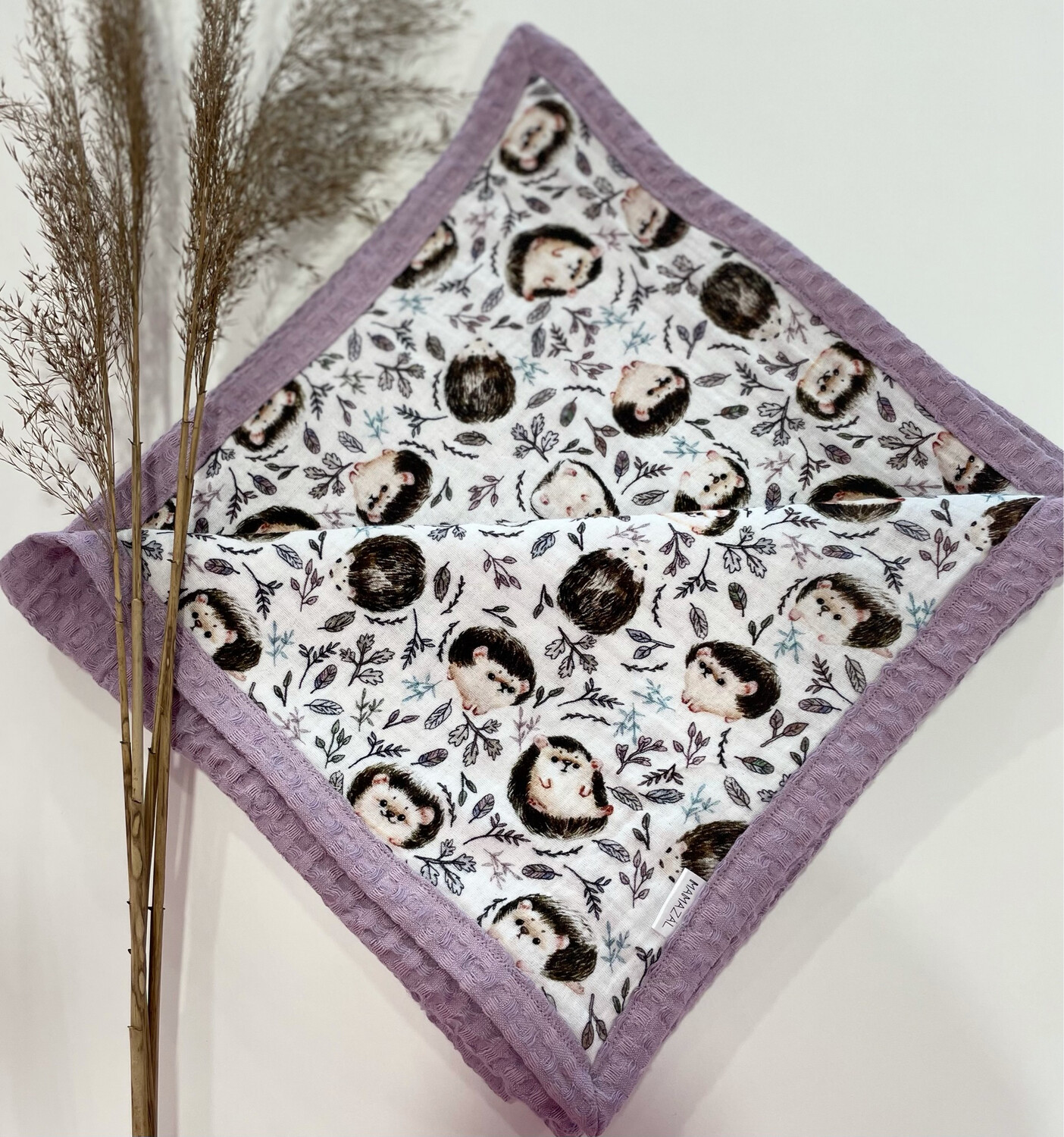 Dvipusis pledukas "Lavander hedgehog”