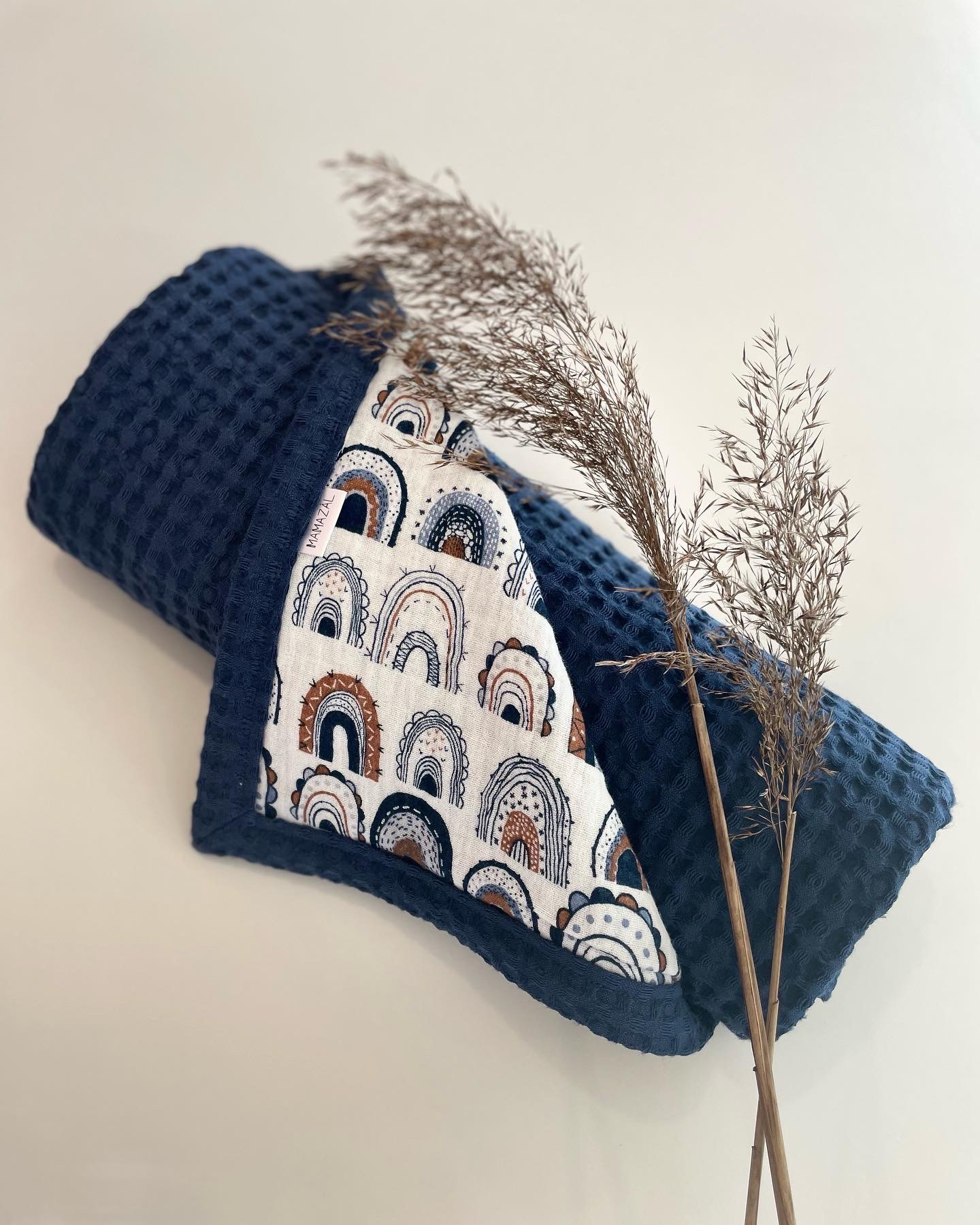 Dvipusis pledukas "Blue rainbow”