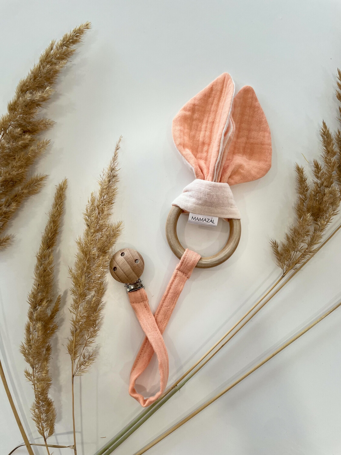 Žaisliukas - kramtukas "Peach bunny"