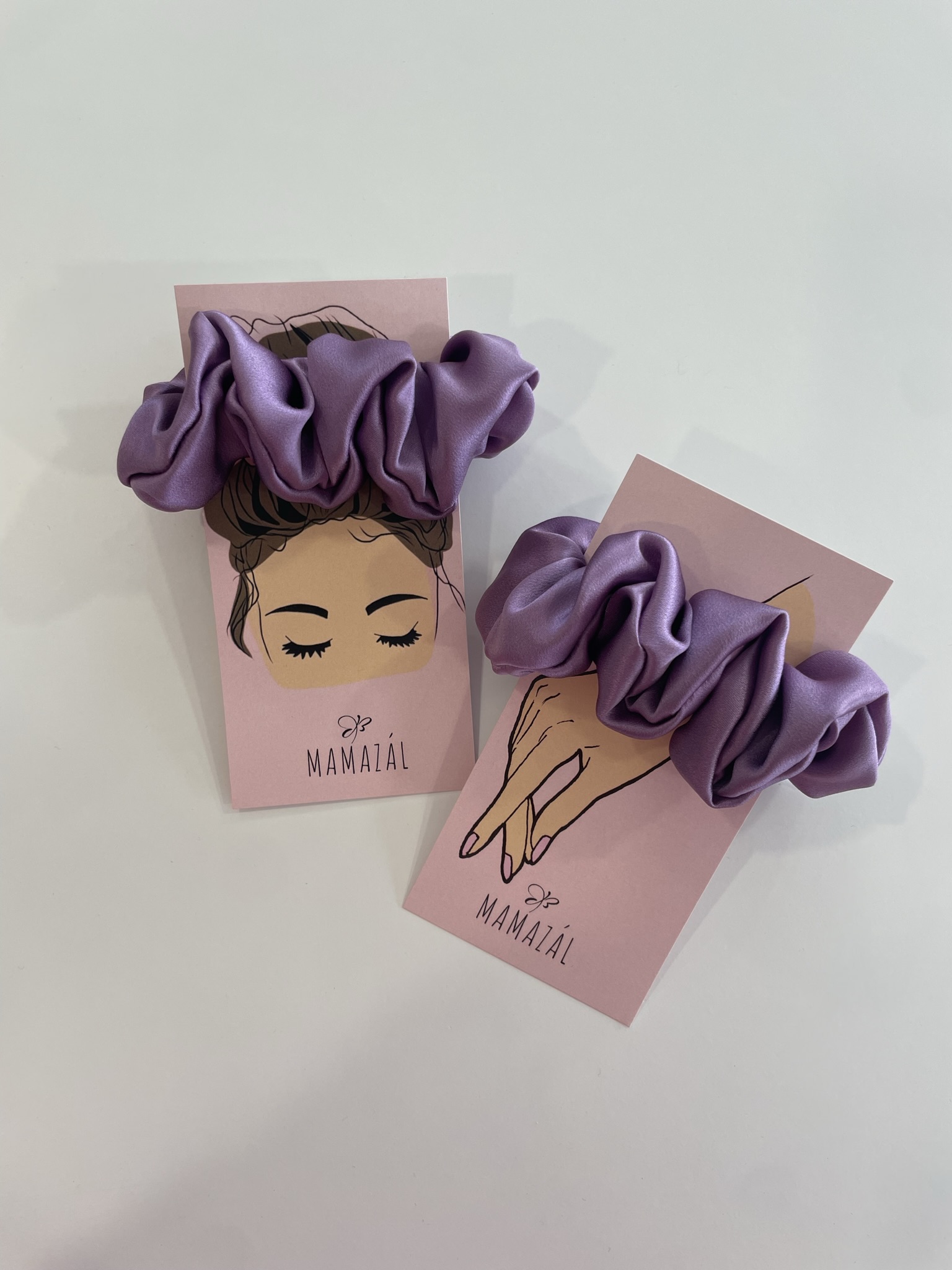 Šilkinė plaukų gumytė "Lavander"