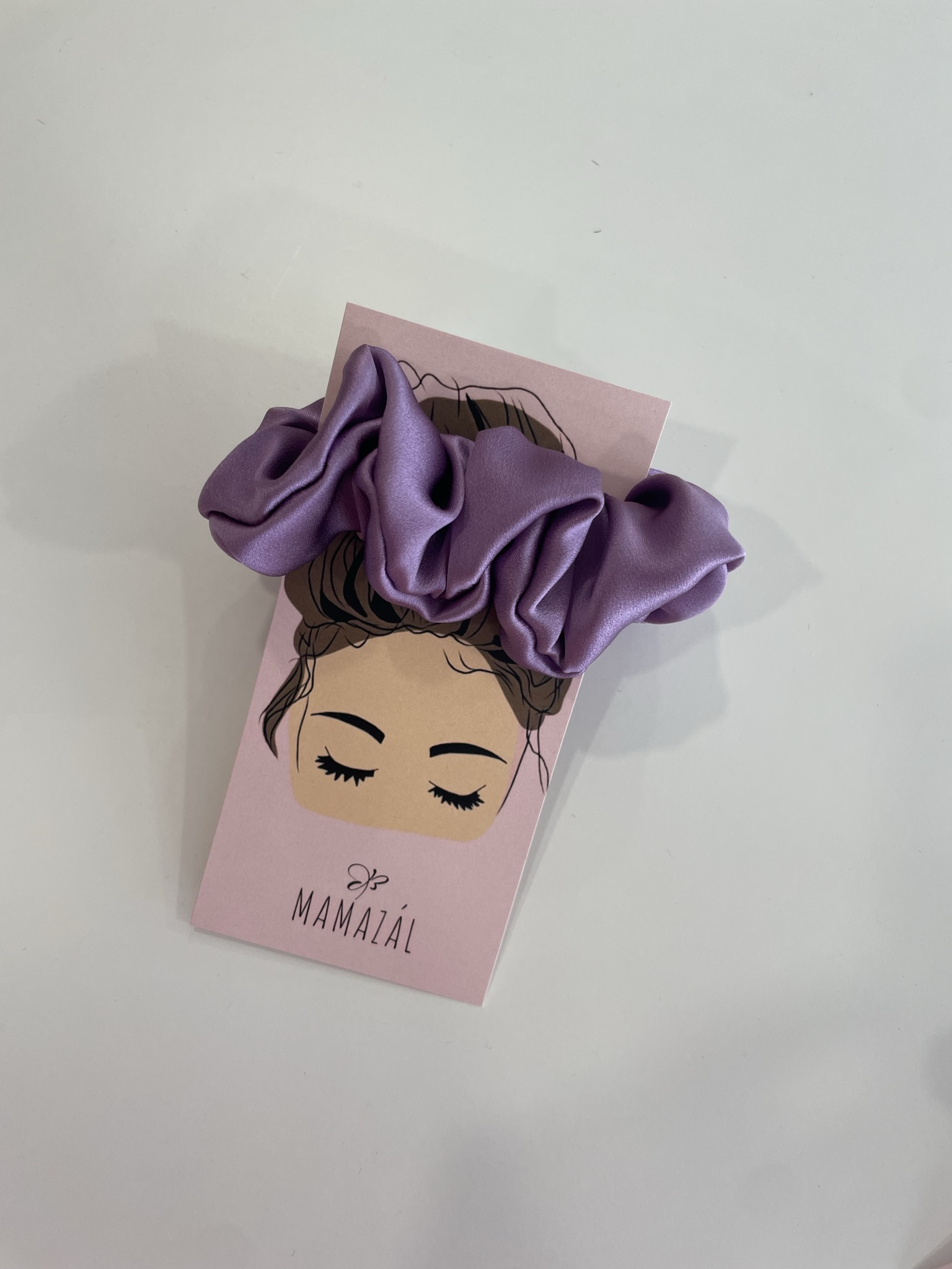 Šilkinė plaukų gumytė "Lavander"