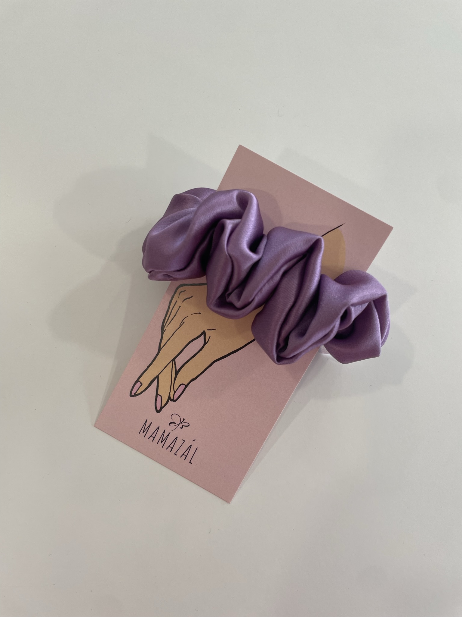 Šilkinė plaukų gumytė "Lavander"