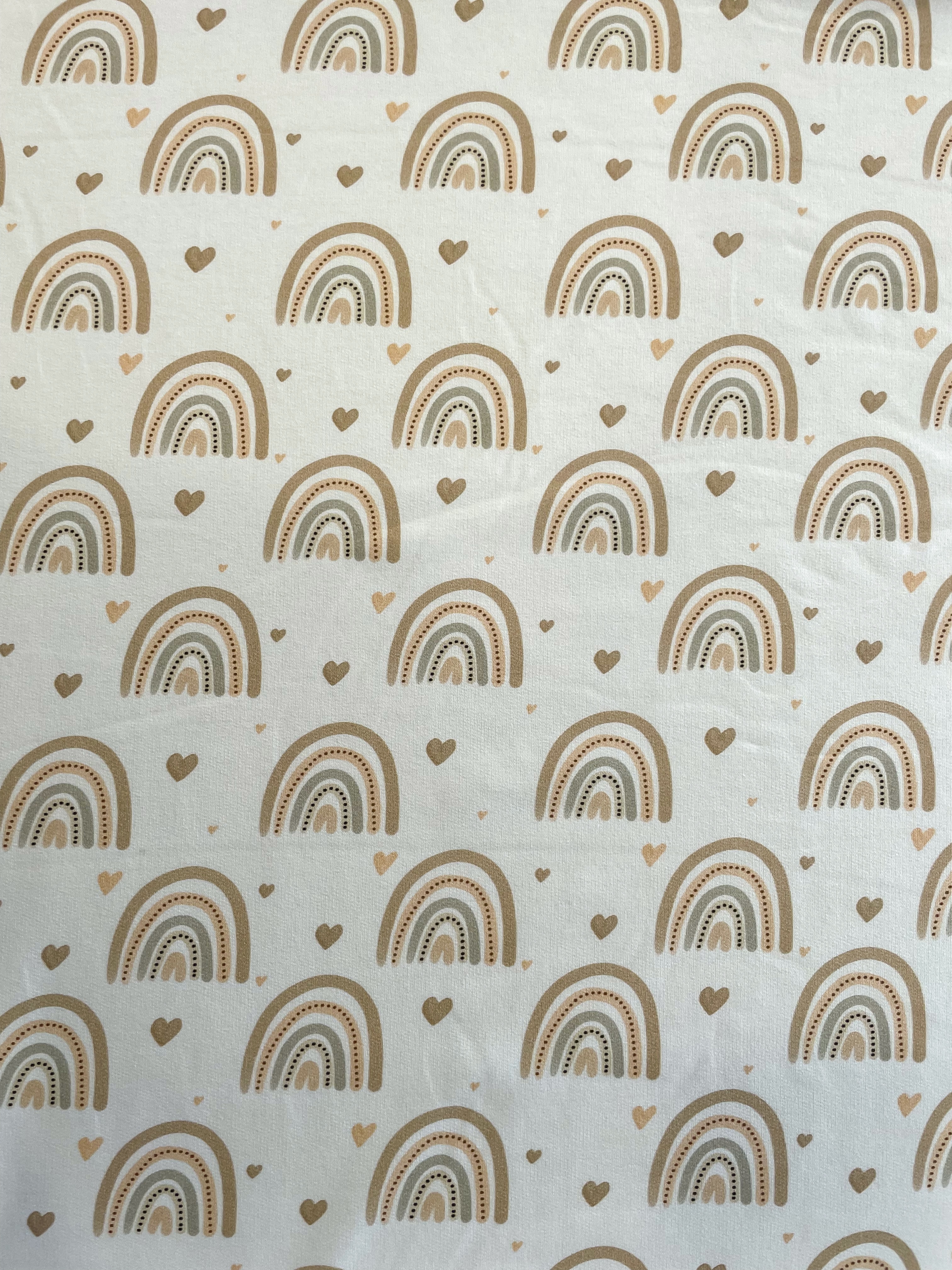 French terry "Rainbow love"