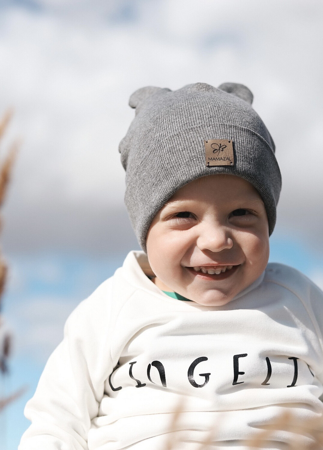 Dviguba kepurė "Tiny beanie - anthracite"