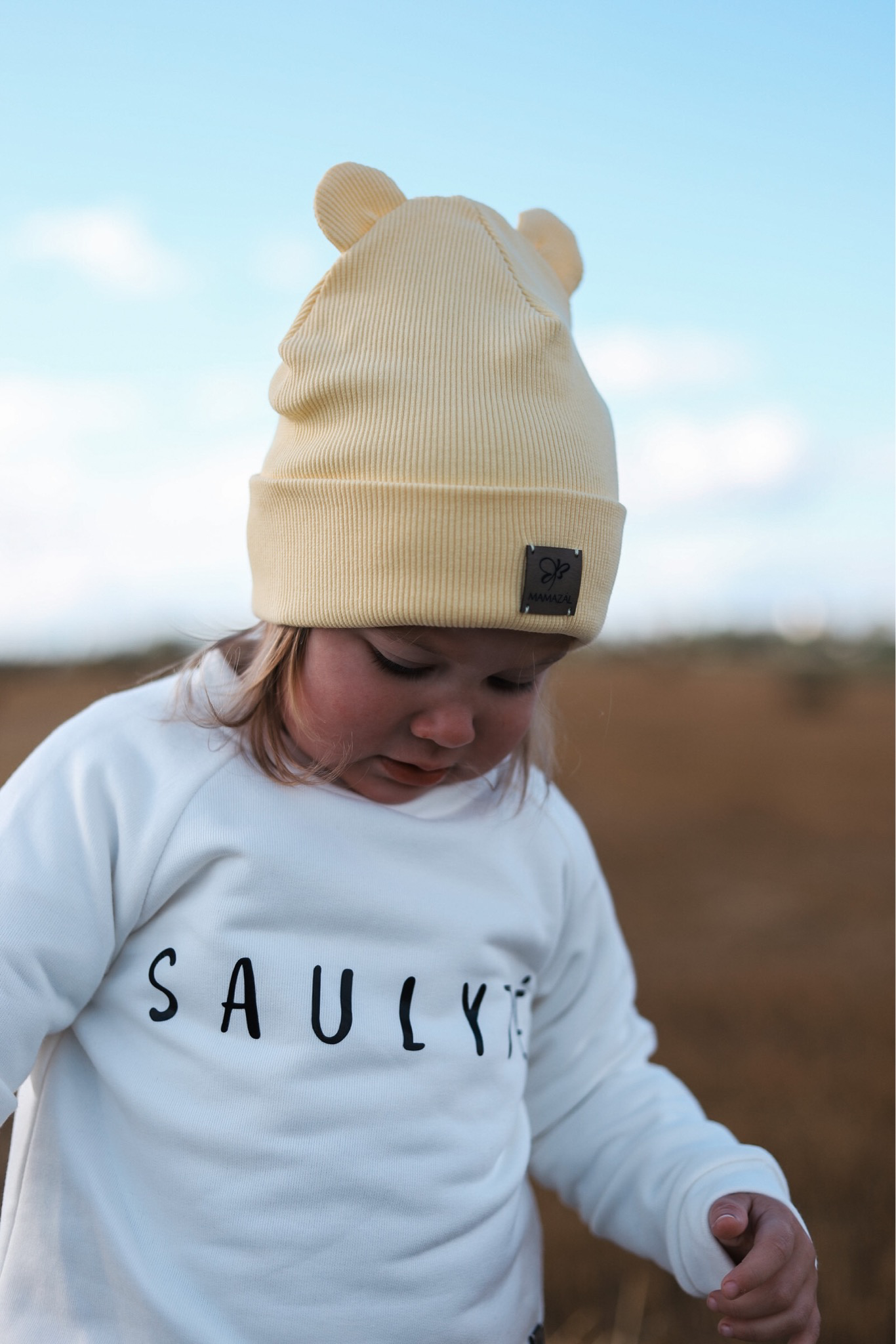 Dviguba kepurė "Tiny beanie - sun"