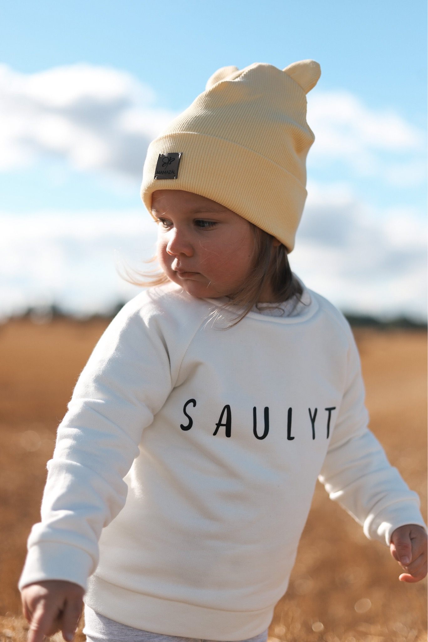 Dviguba kepurė "Tiny beanie - sun"