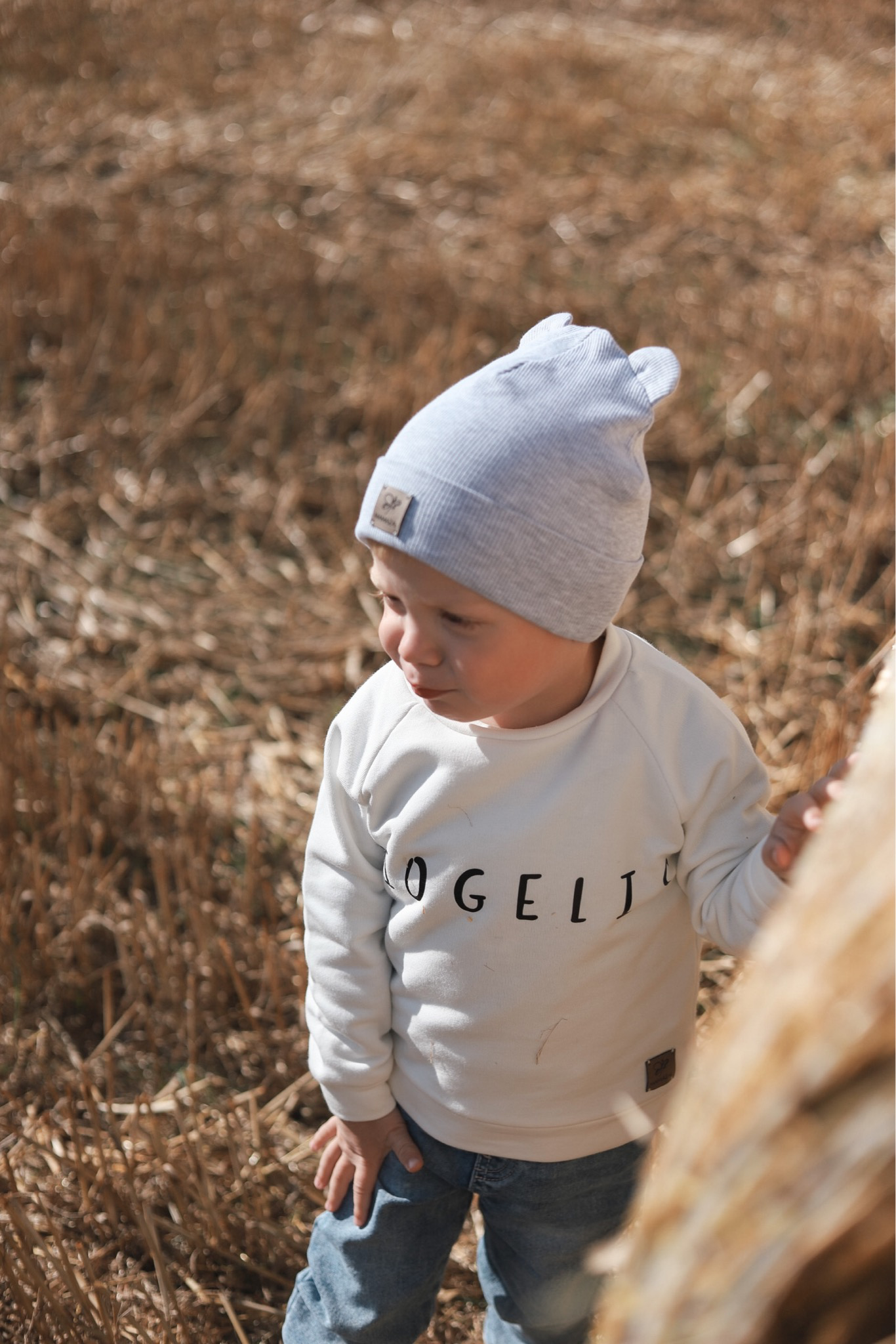 Dviguba kepurė "Tiny beanie - grey"