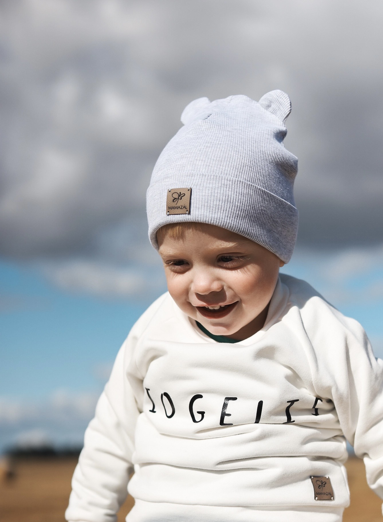 Dviguba kepurė "Tiny beanie - grey"