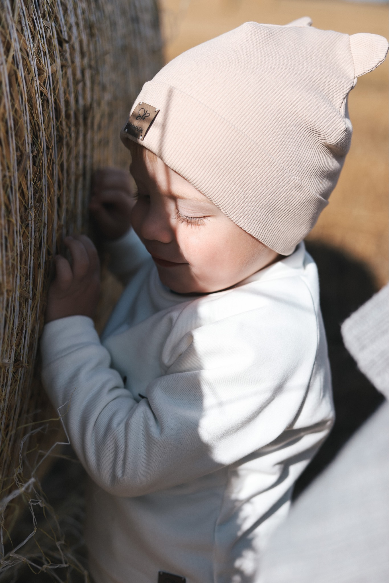 Dviguba kepurė "Tiny beanie - marzipan"