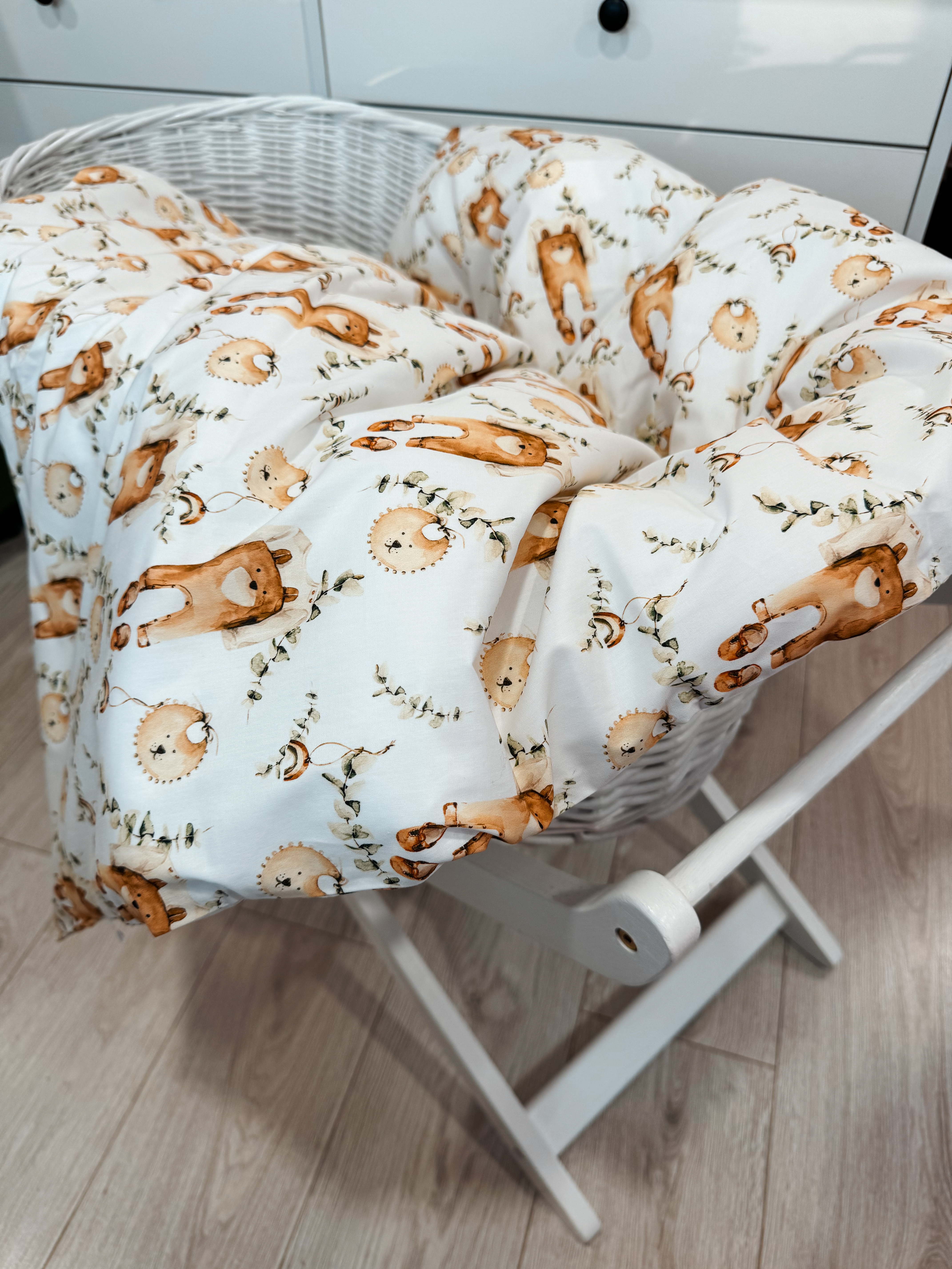 Poplino antklodės užvalkalas "Baby bear”