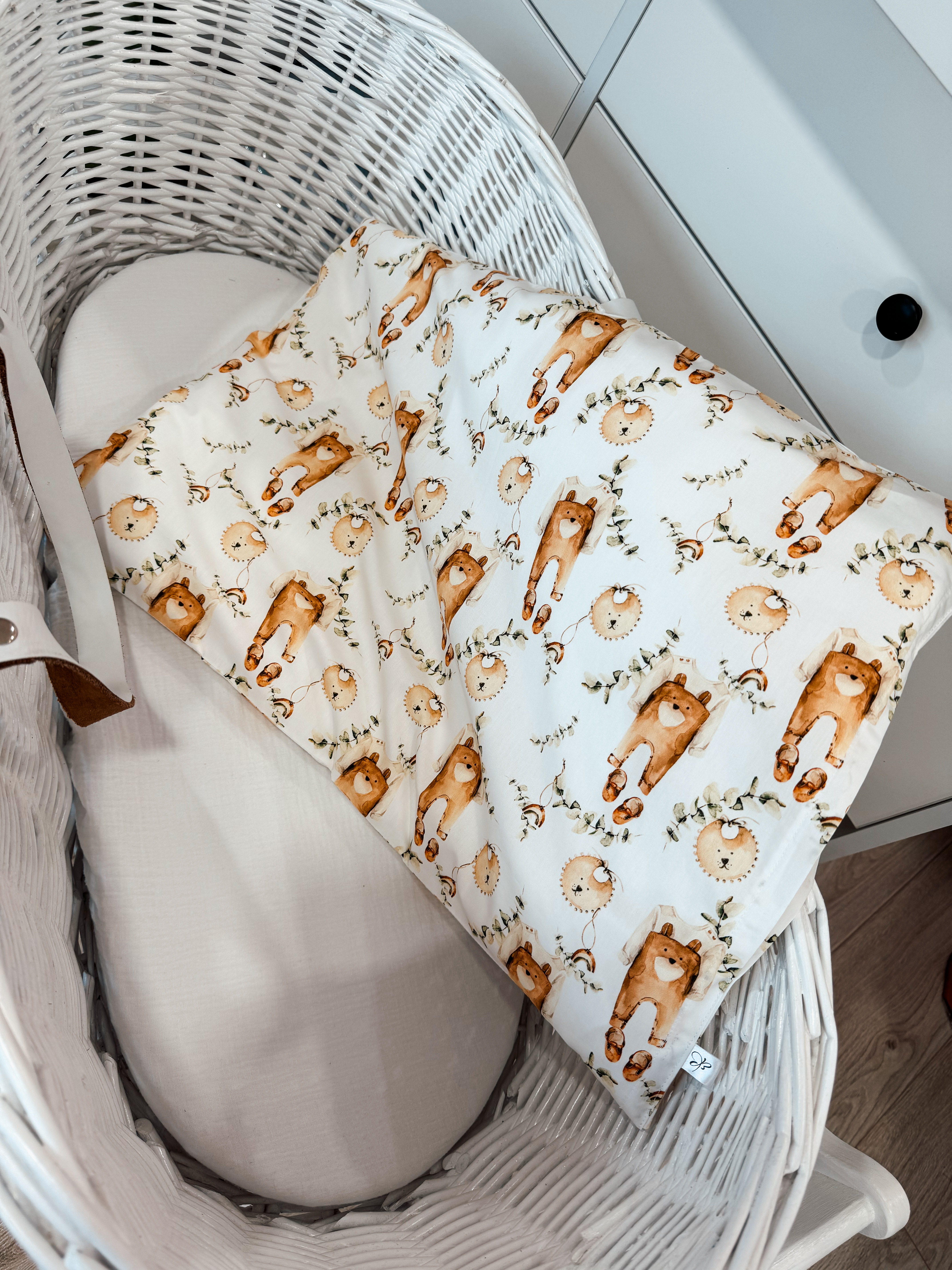 Poplino pagalvės užvalkalas "Baby bear"