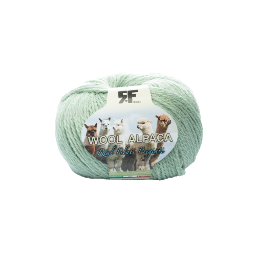 Siūlai Wool Alpaca Rial Filati "Mėtinė"