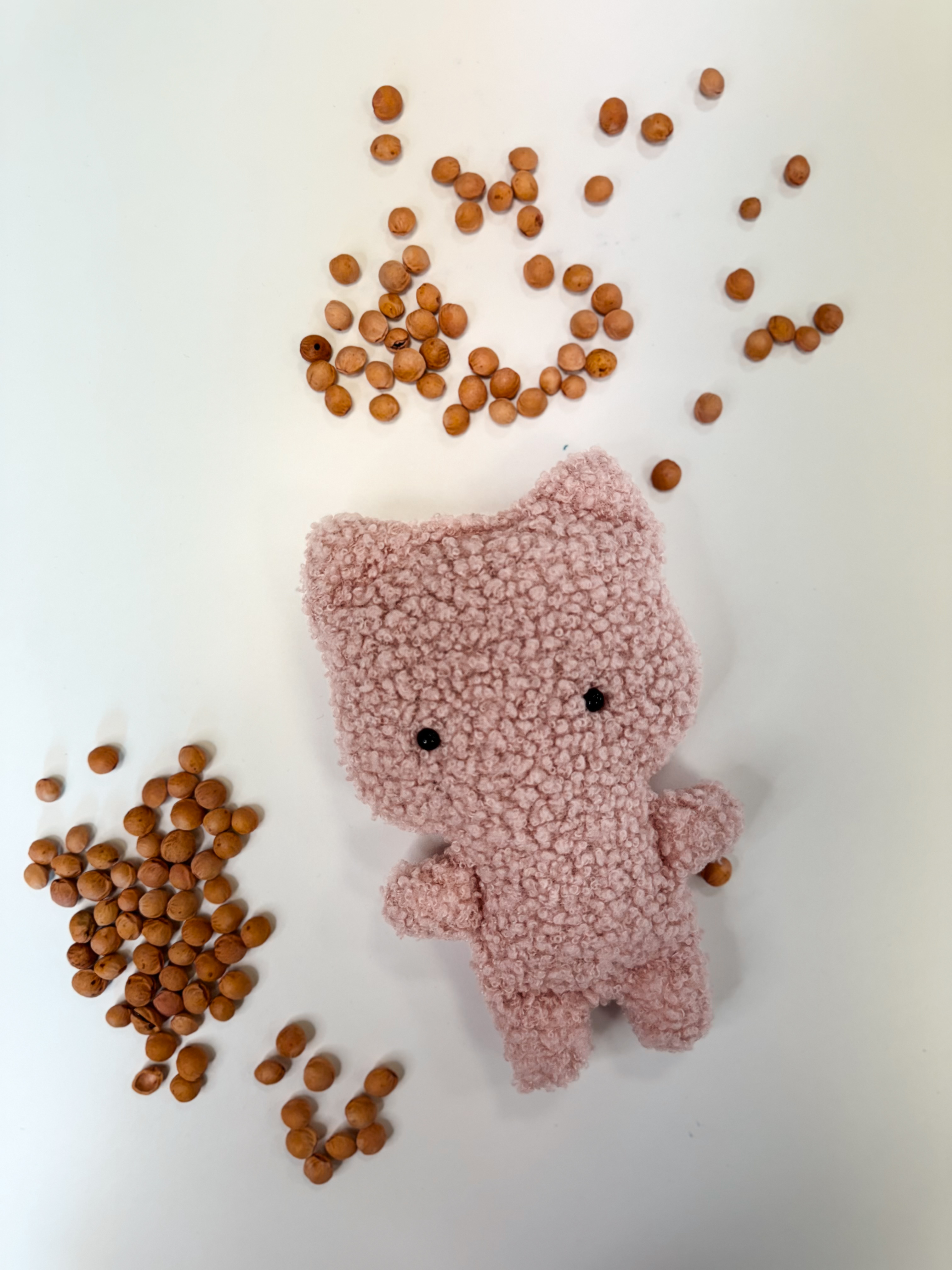 Vyšnių kauliukų šildukas "Kitty"