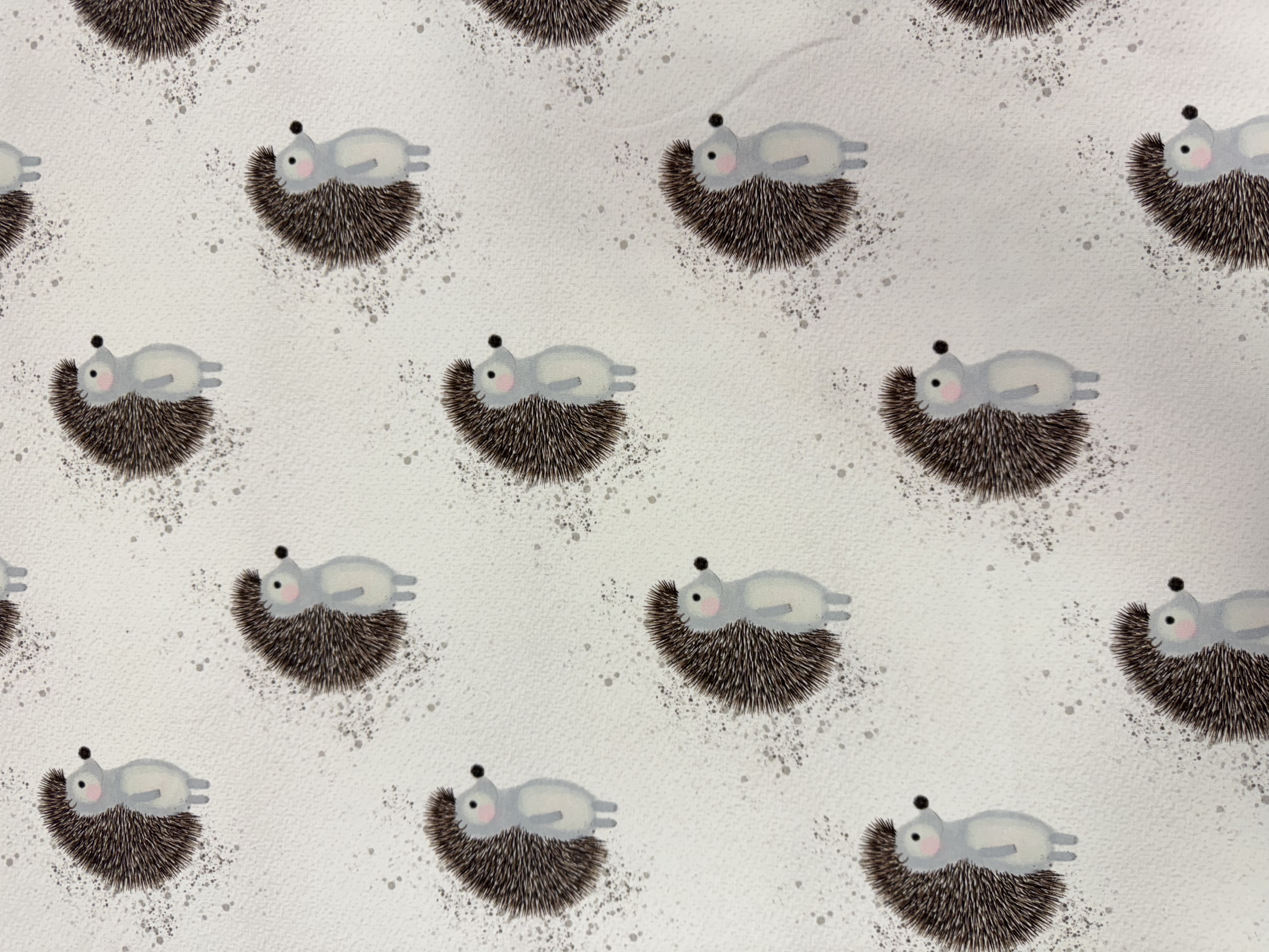 French terry "Little hedgehog"