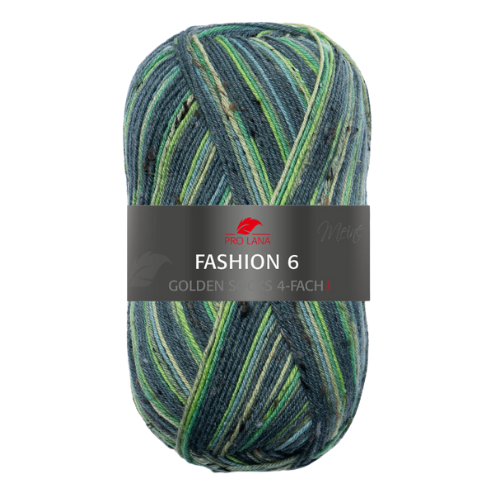 Siūlai Pro Lana Golden Socks Fashion 6 "Žalia - samanų"