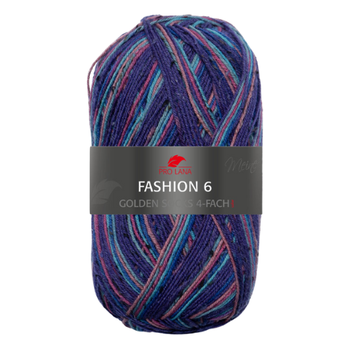 Siūlai Pro Lana Golden Socks Fashion 6 "Violetinė - alyvinė"