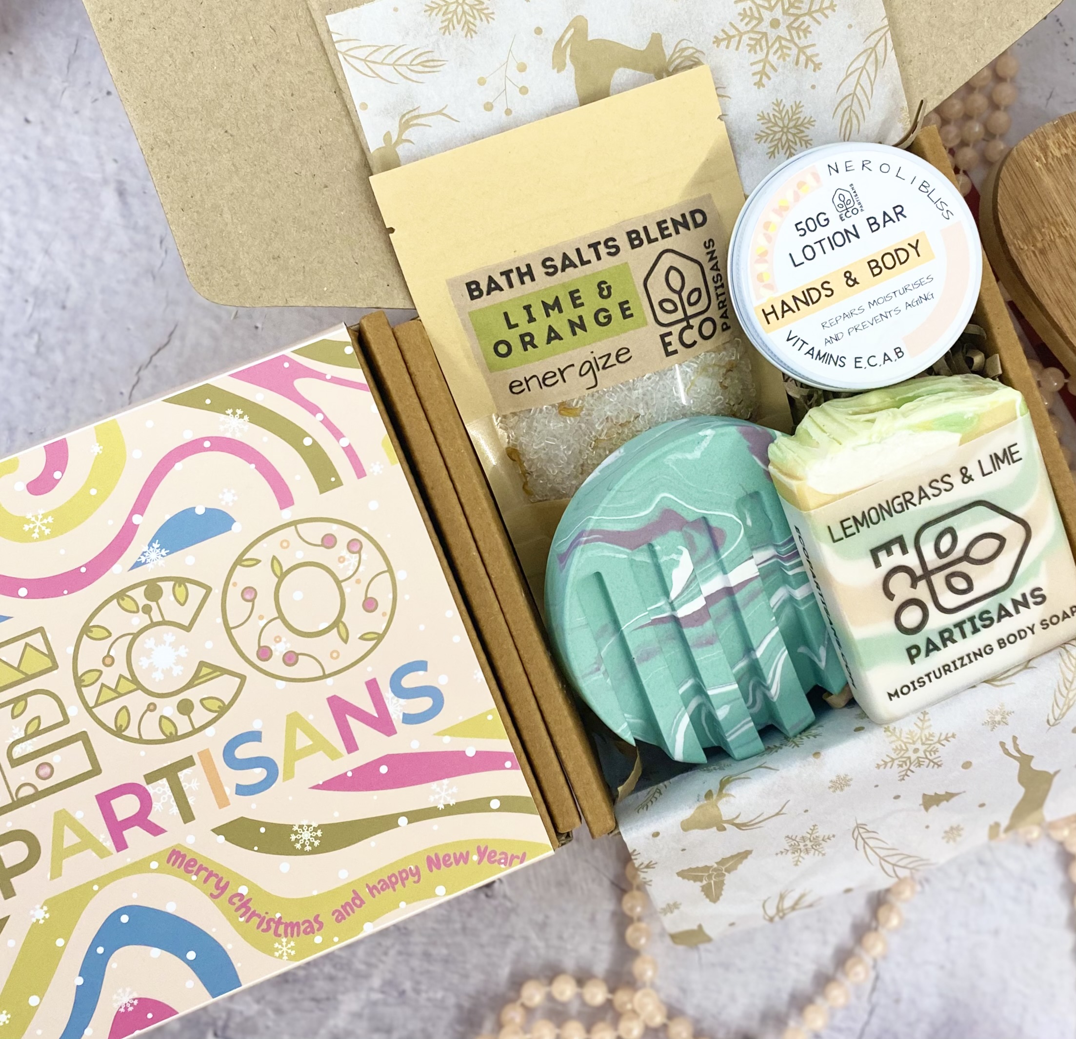 GIFT SET with round soap dish