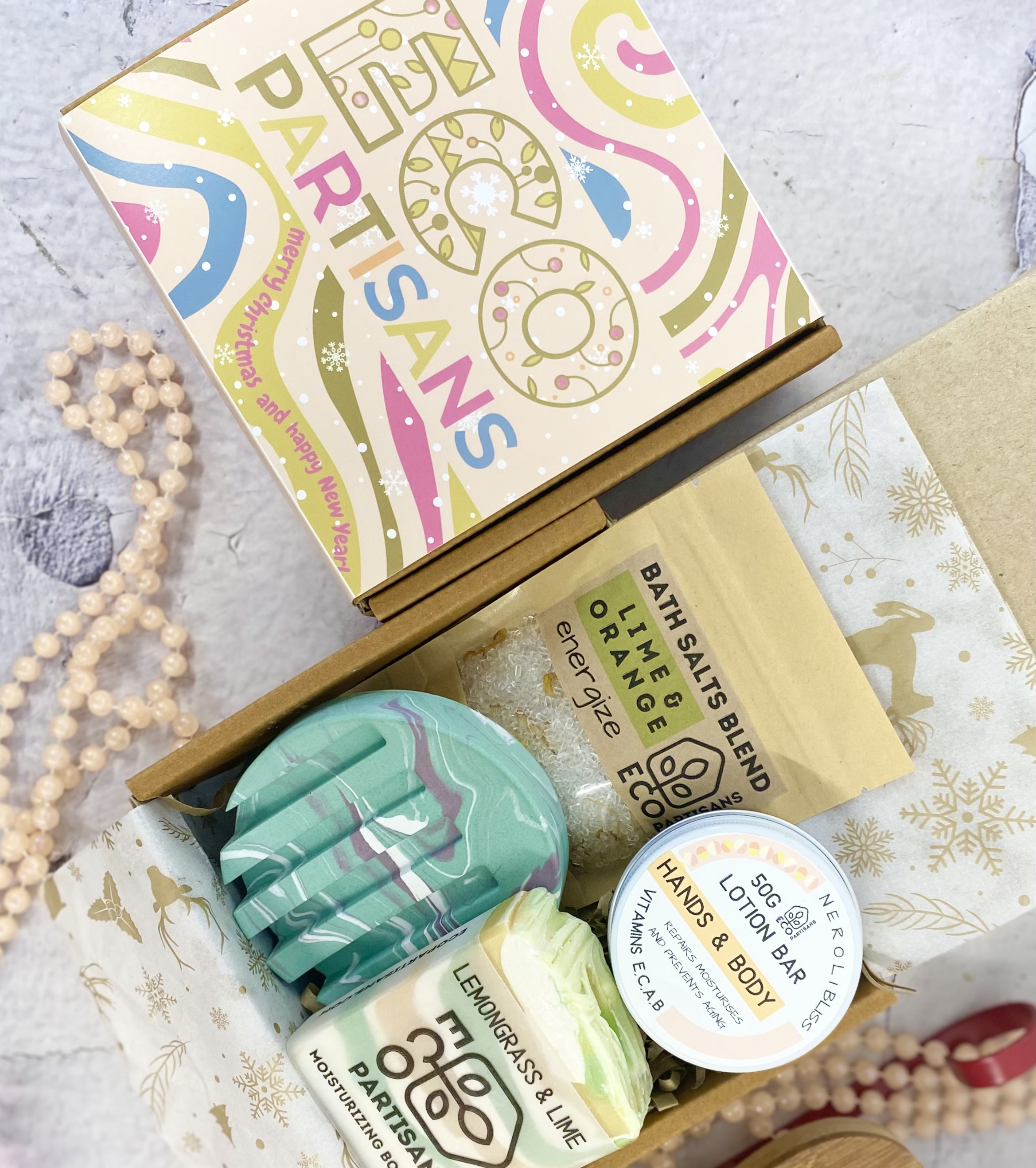 GIFT SET with round soap dish