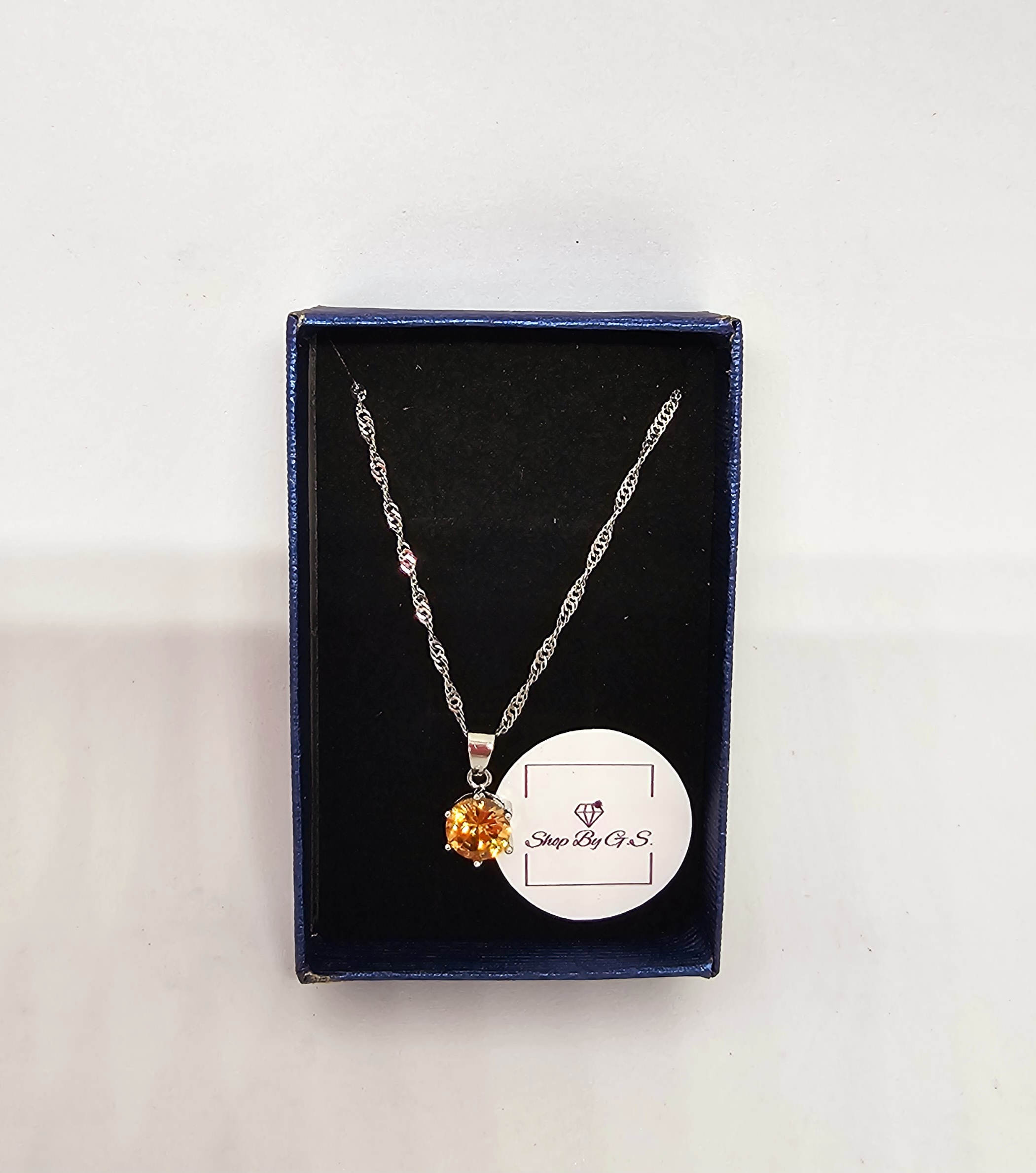 Grandinėlė su šampaniniu cirkoniu