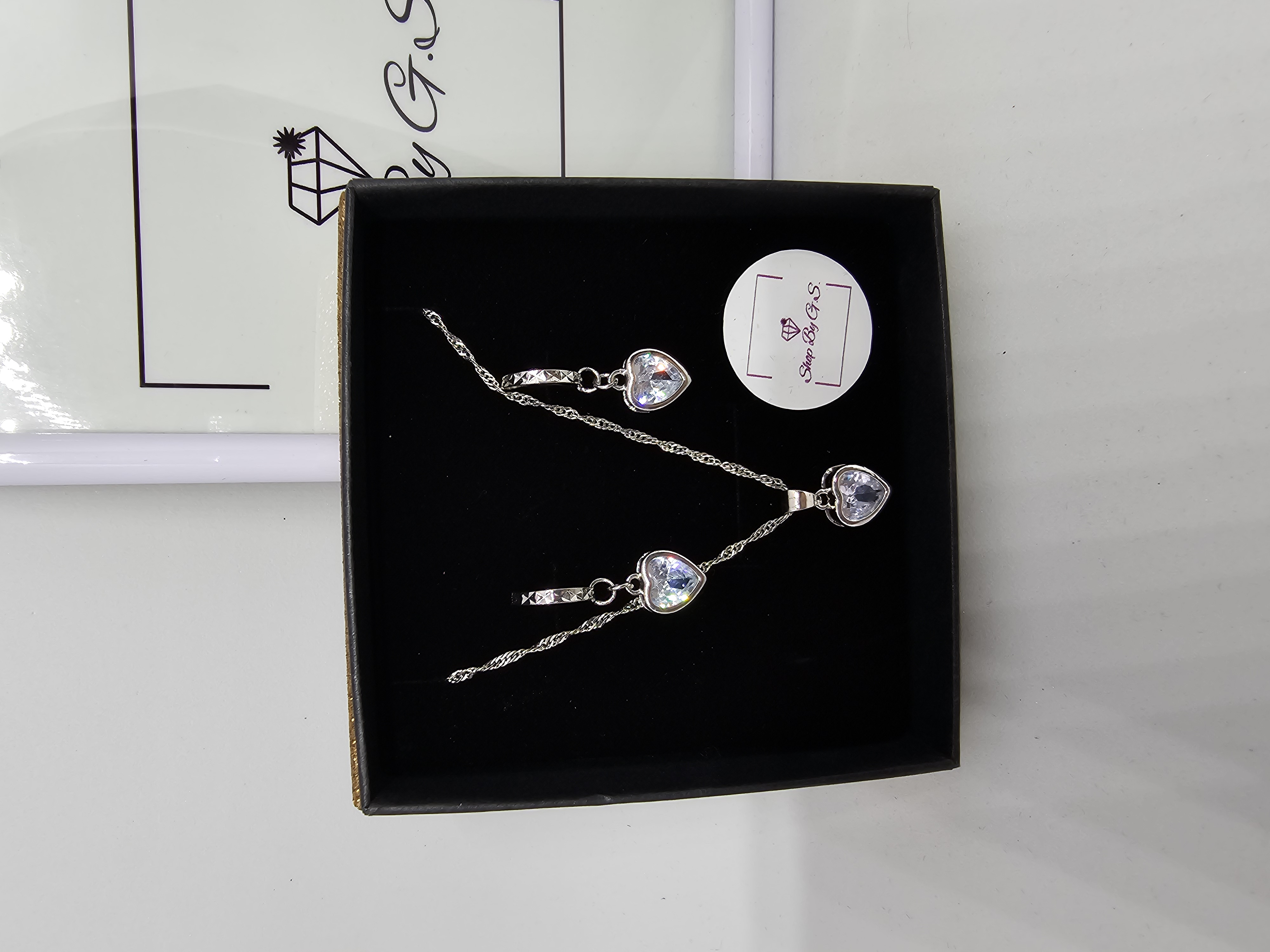 Papuošalų rinkinys - mielos širdelės