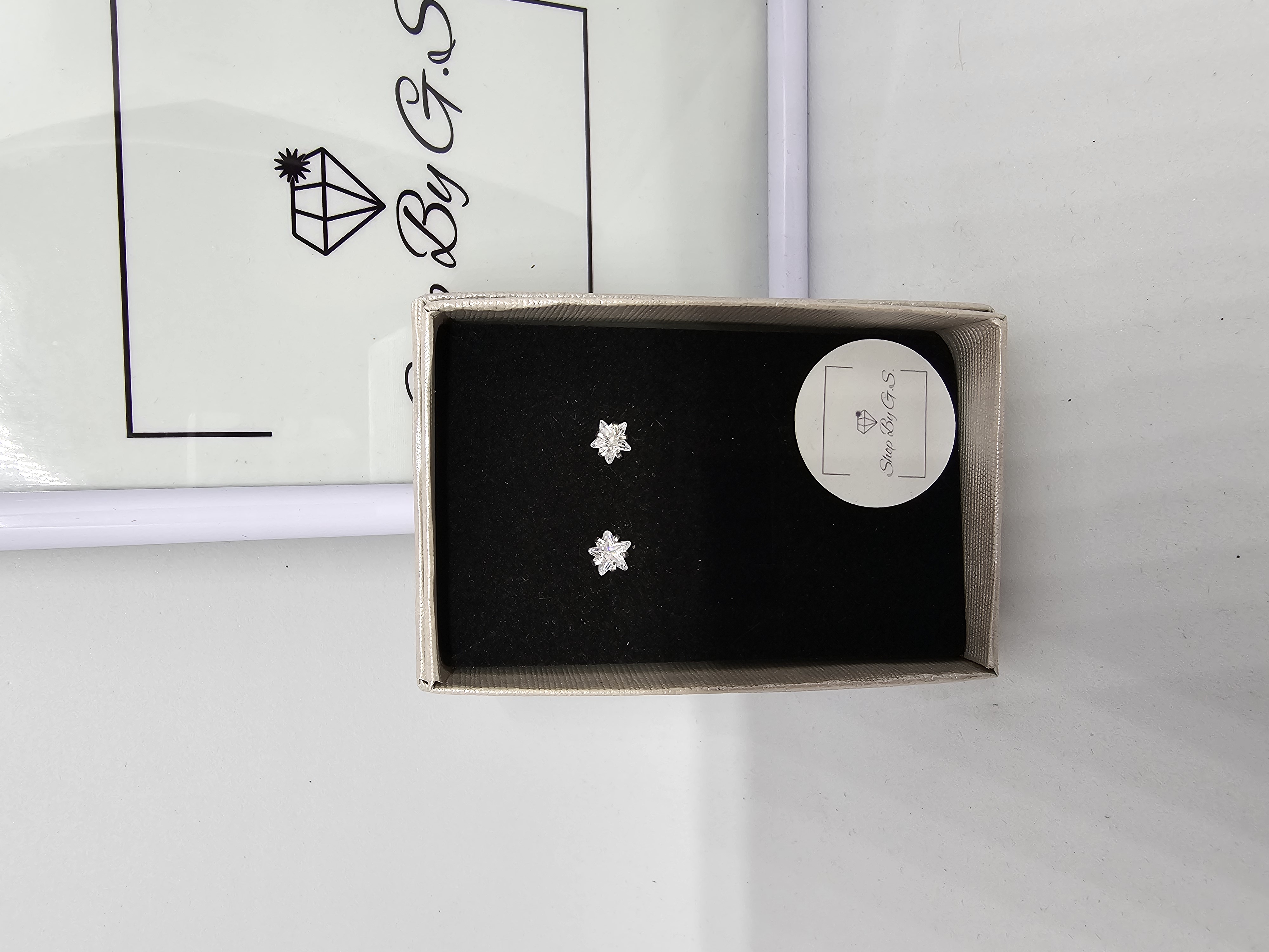 Mini auskarai - cirkonio žvaigždė