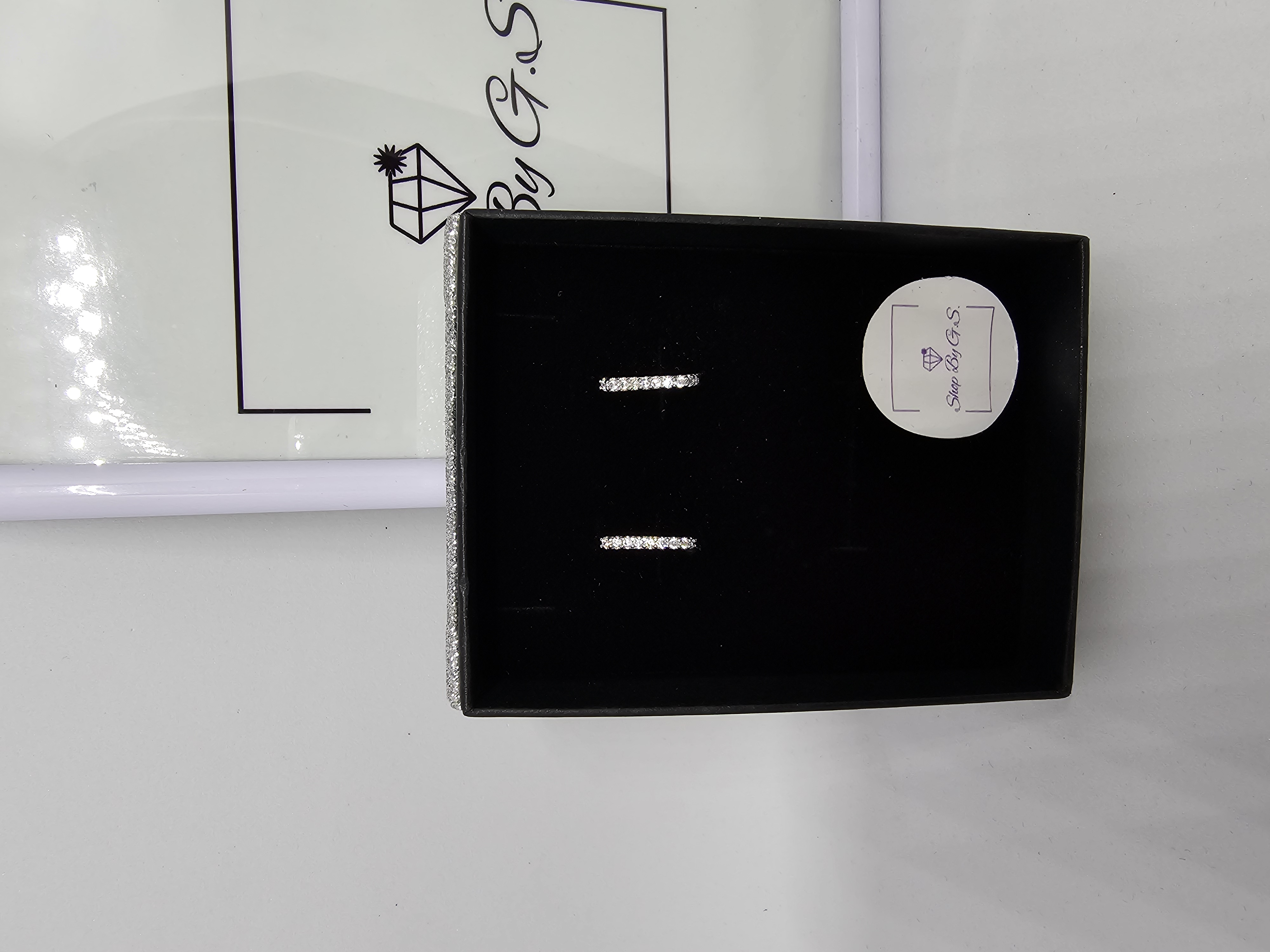 Auskarai U forma su cirkoniukais