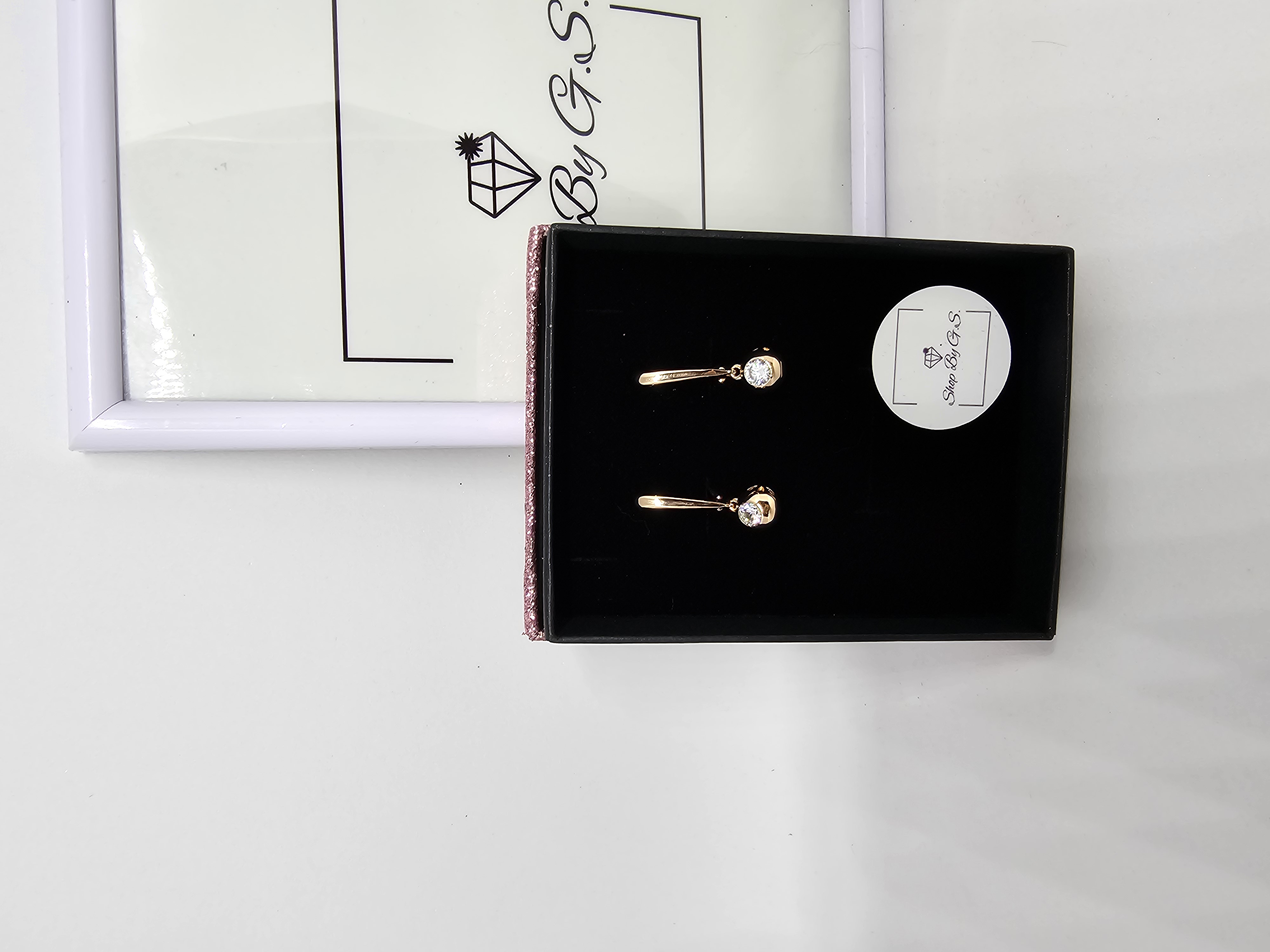 Auskarai padegti auksu - kamuoliukai