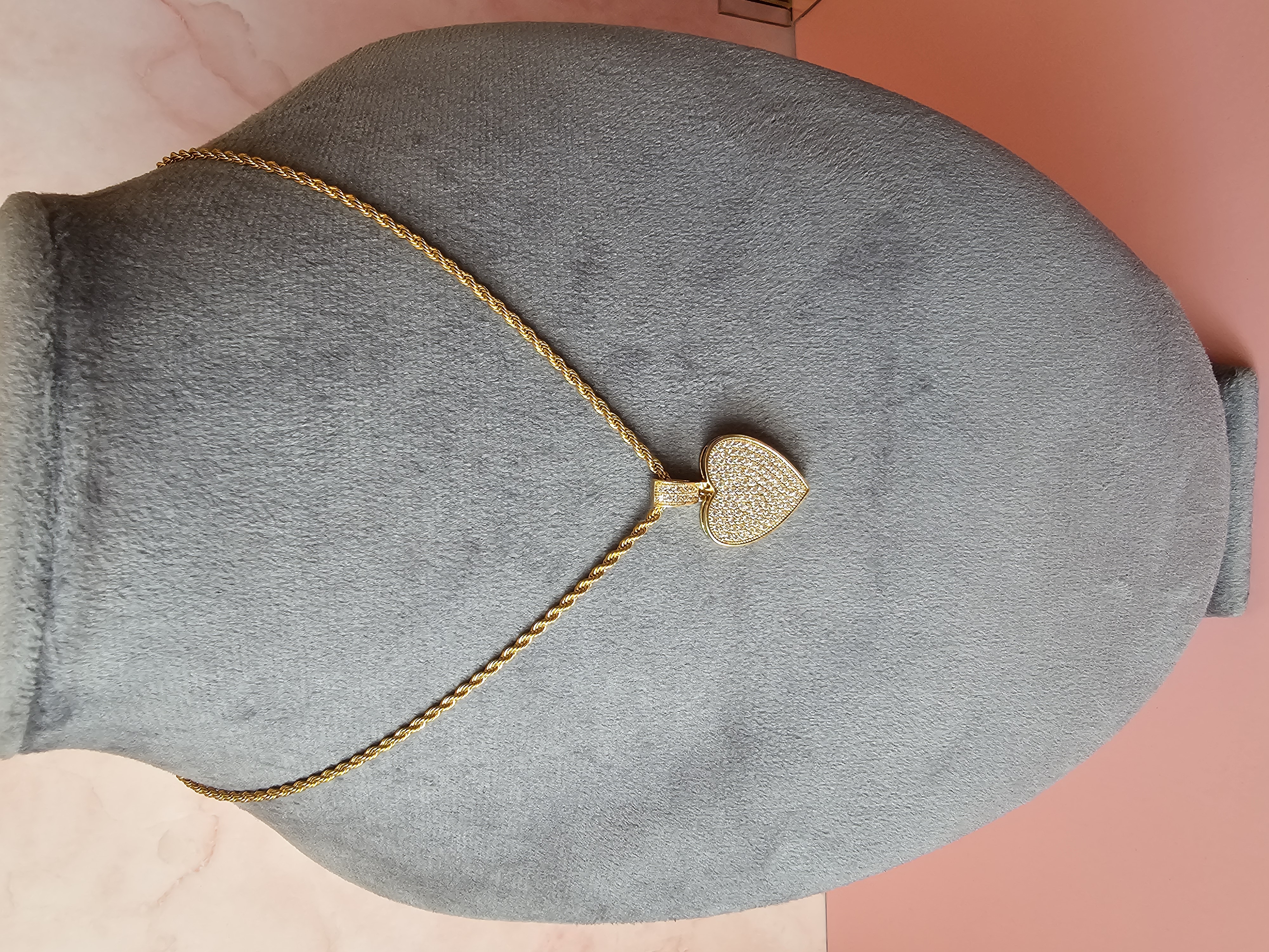 Nerūdijančio plieno širdelės pakabukas